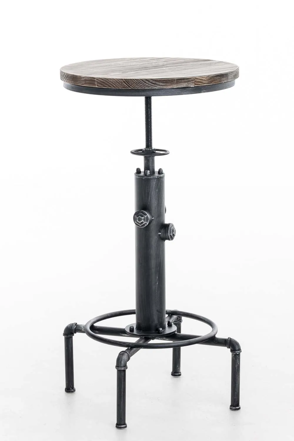 Stehtisch Lumos 79-100x39x39 cm Antik Silber