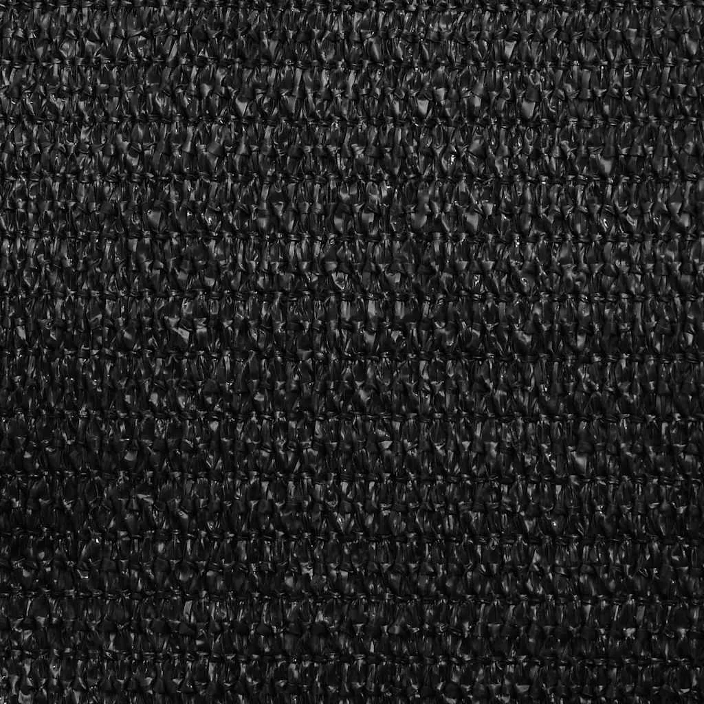 Sonnensegel Trapez 4/5 x 4 m Schwarz aus HDPE mit UV-Schutz