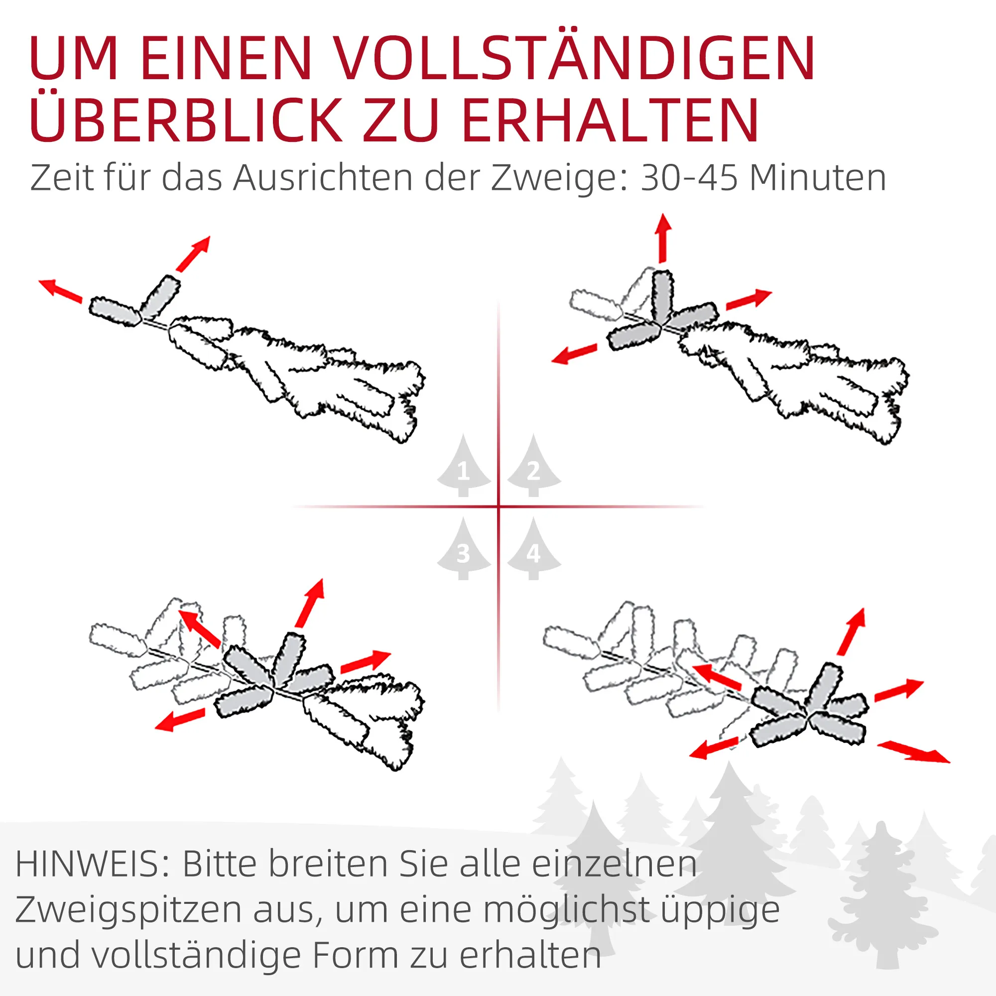 Künstlicher Weihnachtsbaum 180 cm mit LED-Lichter, beschneit, Grün