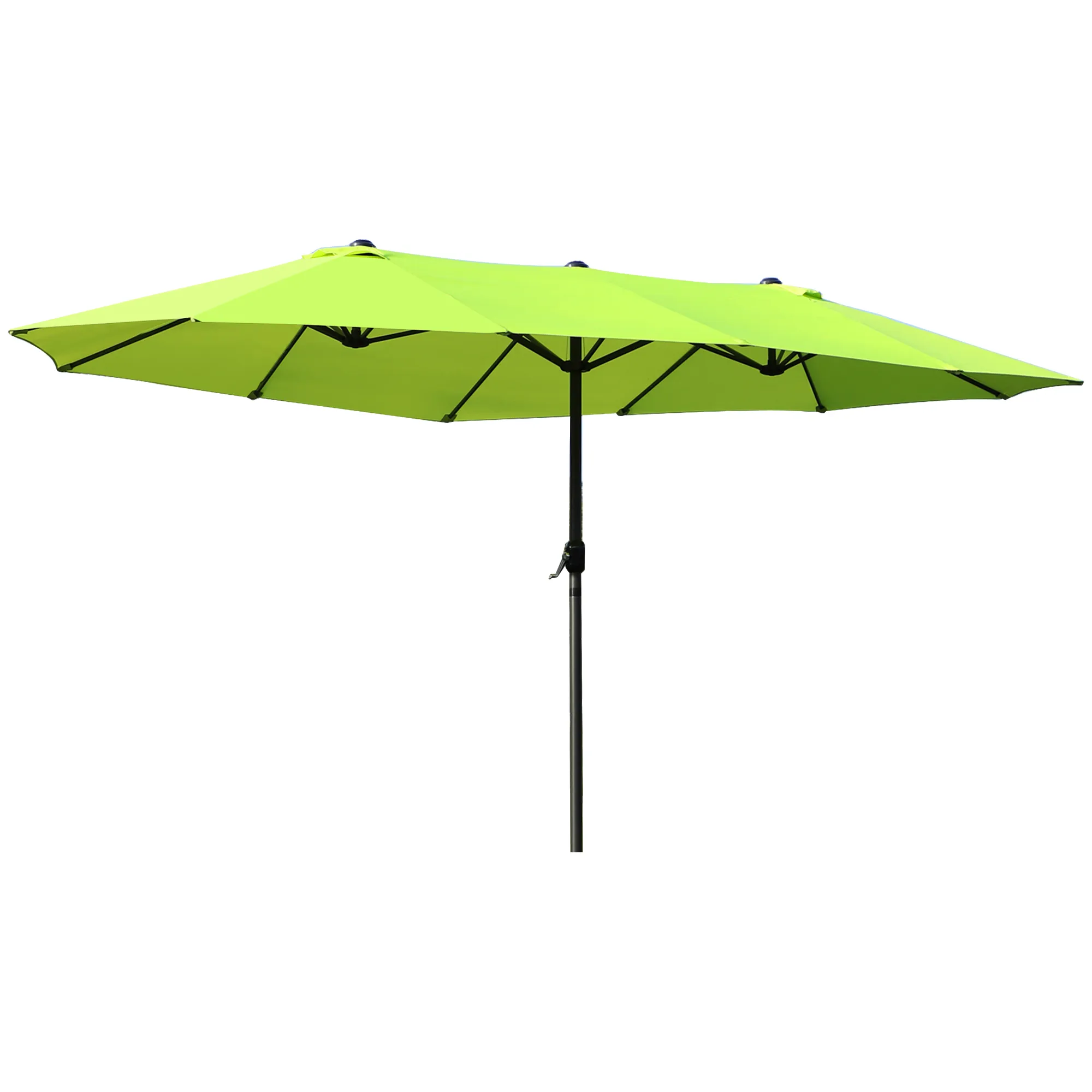 Doppel-Sonnenschirm 460x270 cm Grün für Garten und Terrasse