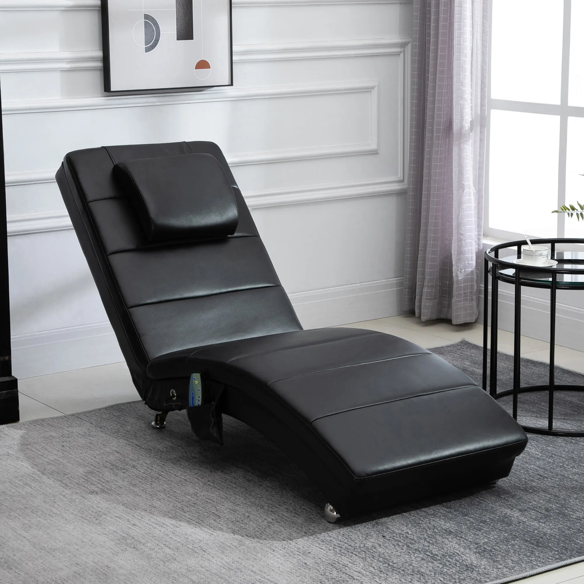 Luxuriöser Relaxsessel Schwarz B58 x T163 x H87 cm
