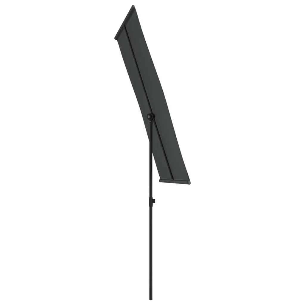 Sonnenschirm Anthrazit 180x110x208 cm mit UV-beständigem Polyester
