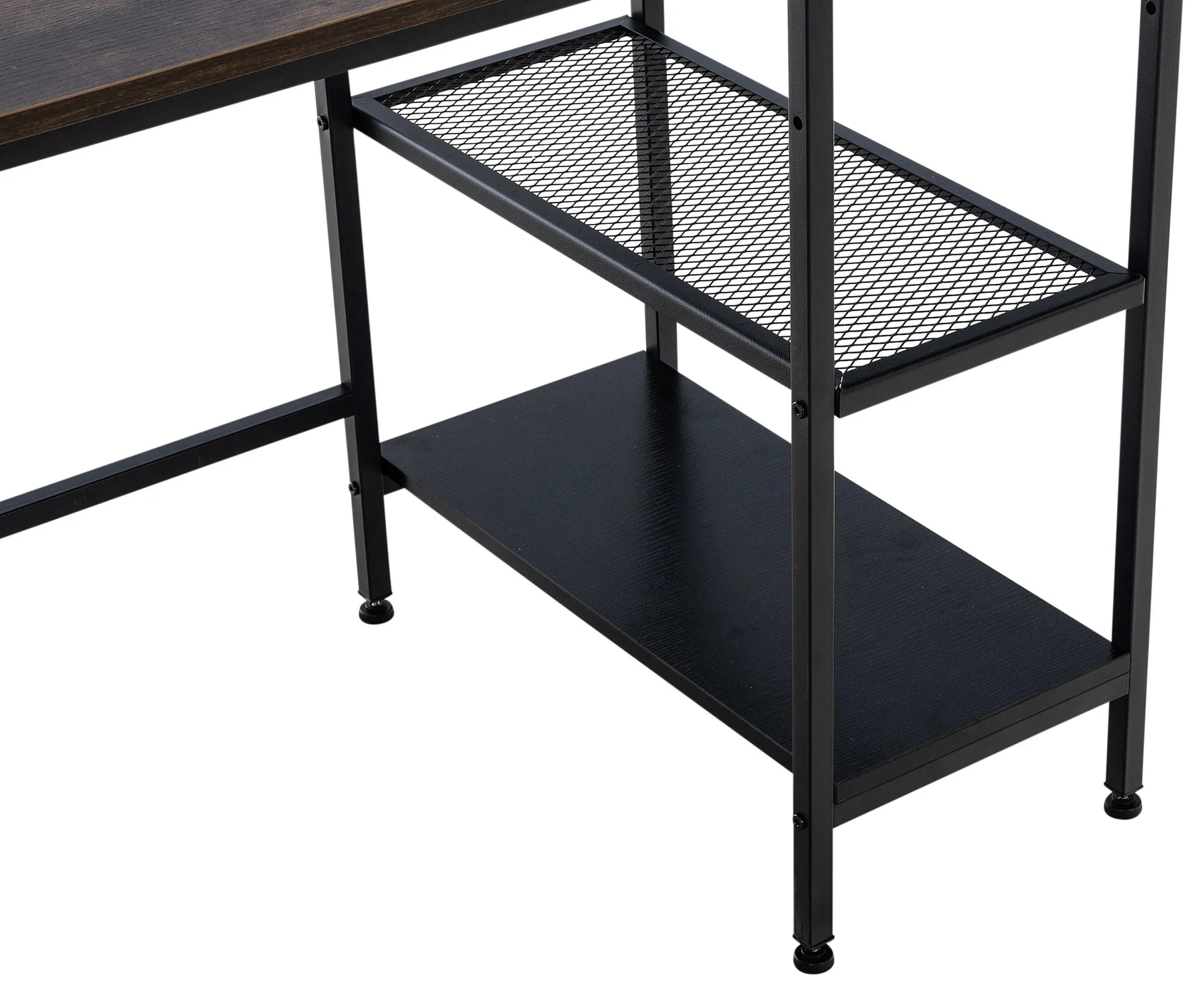 Schreibtisch Oviedo 120x60 cm schwarz/braun
