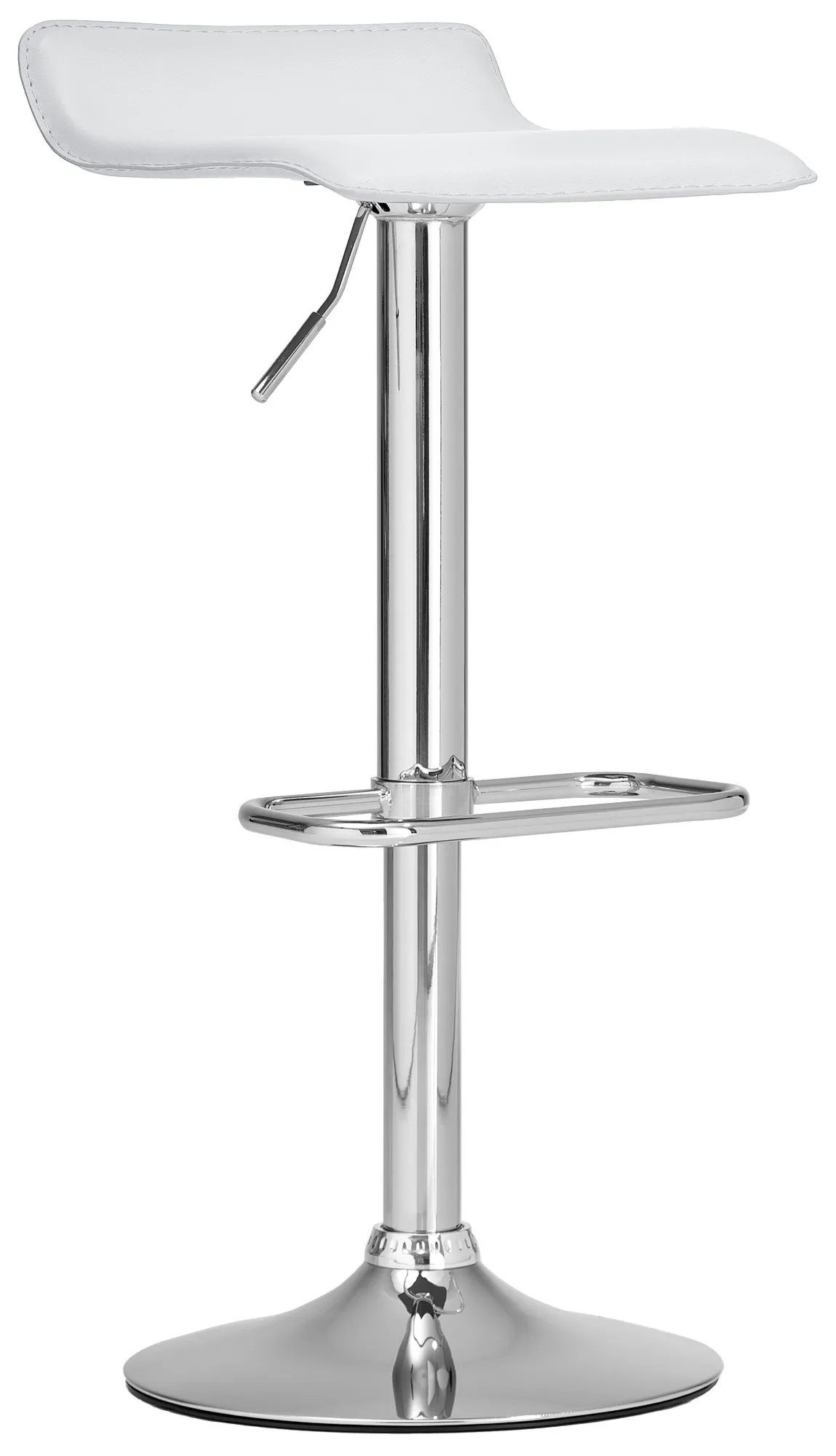 Barhocker Dyn Kunstleder 65-85 cm weiß