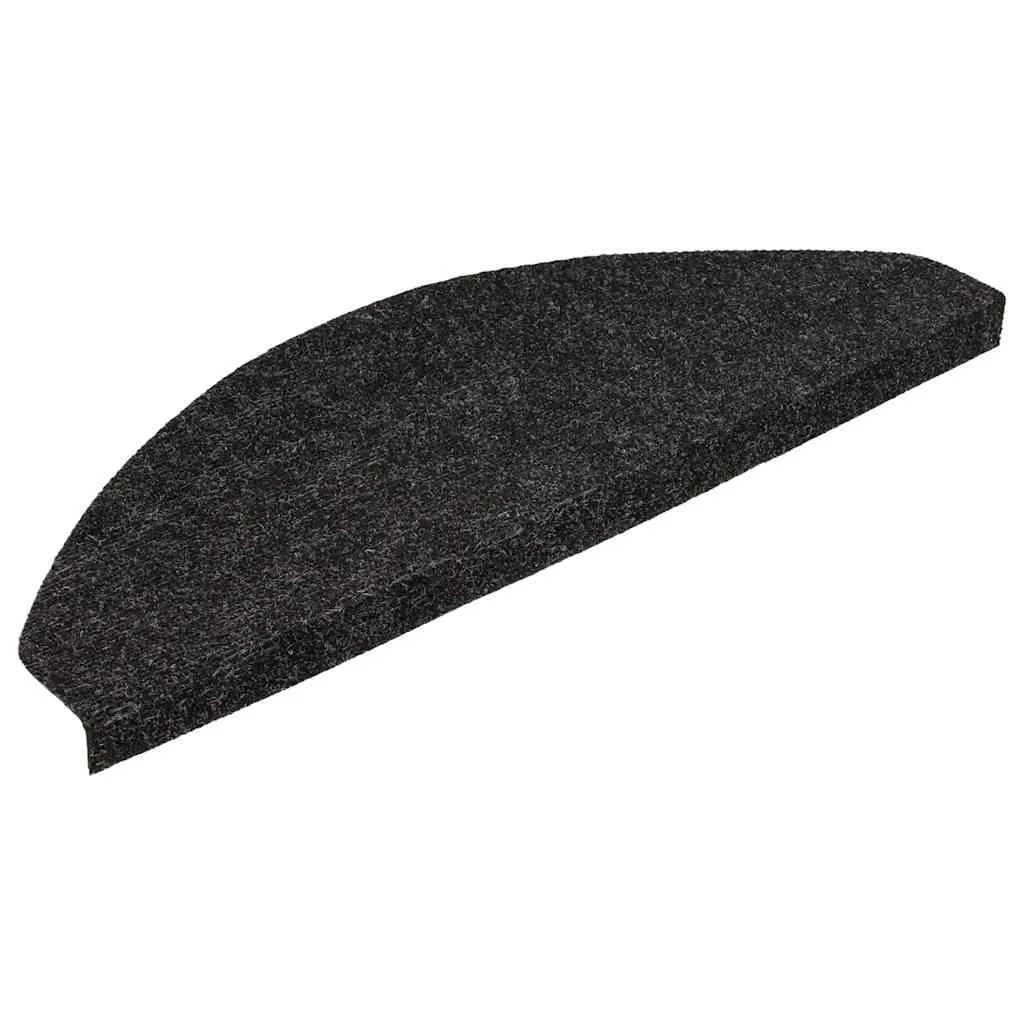 Stufenmatten Selbstklebend 15 Stk. 56x17x3 cm Schwarz