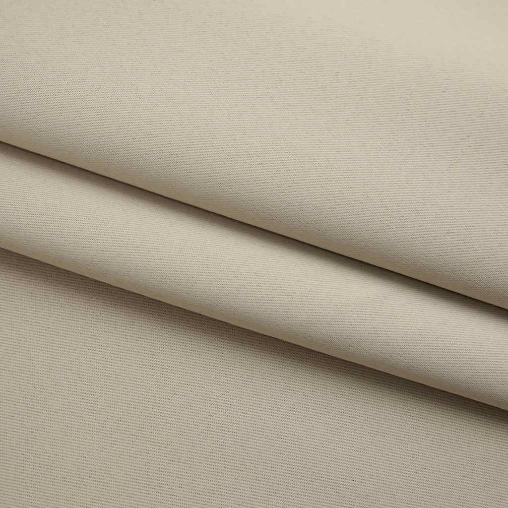 Beiger Vorhang 290 x 245 cm mit Metallhaken, 100% Polyester