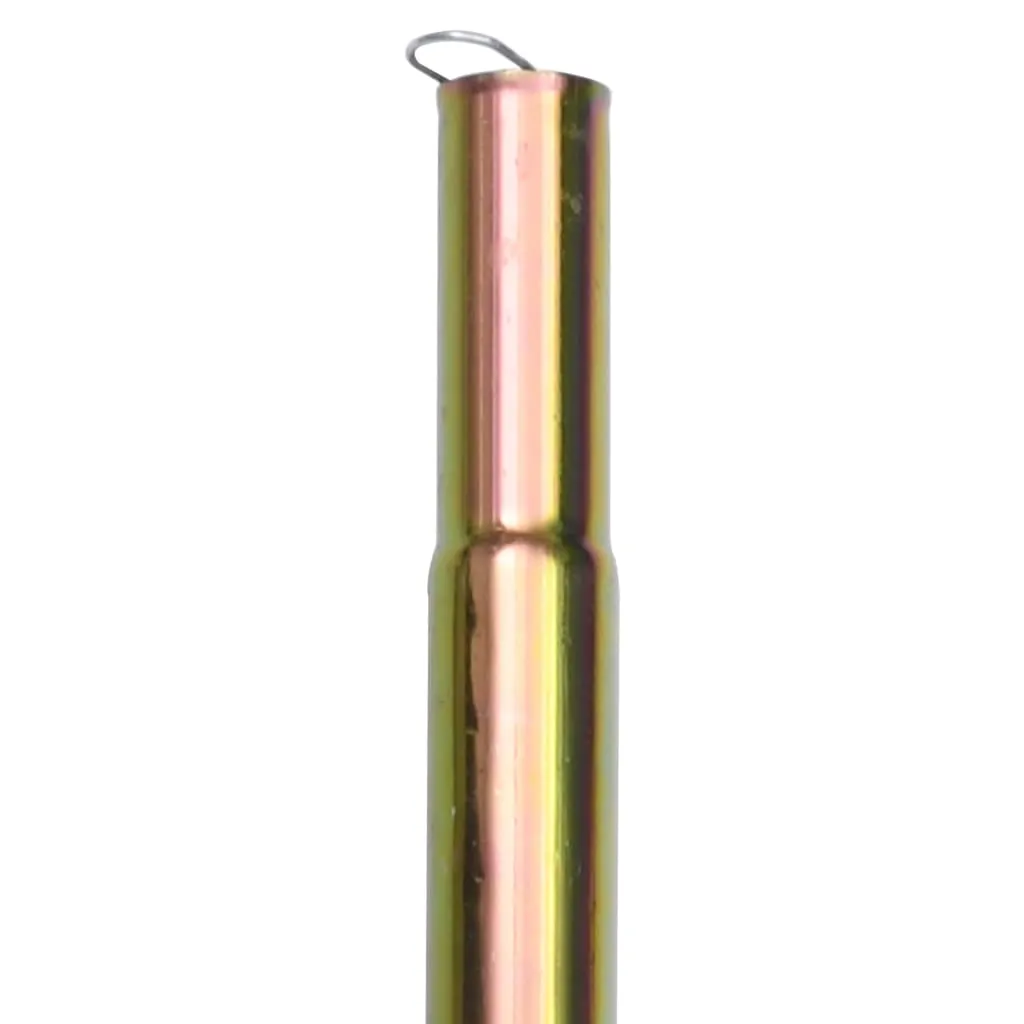 Sonnensegel-Stange aus verzinktem Stahl 250 cm Länge, silber