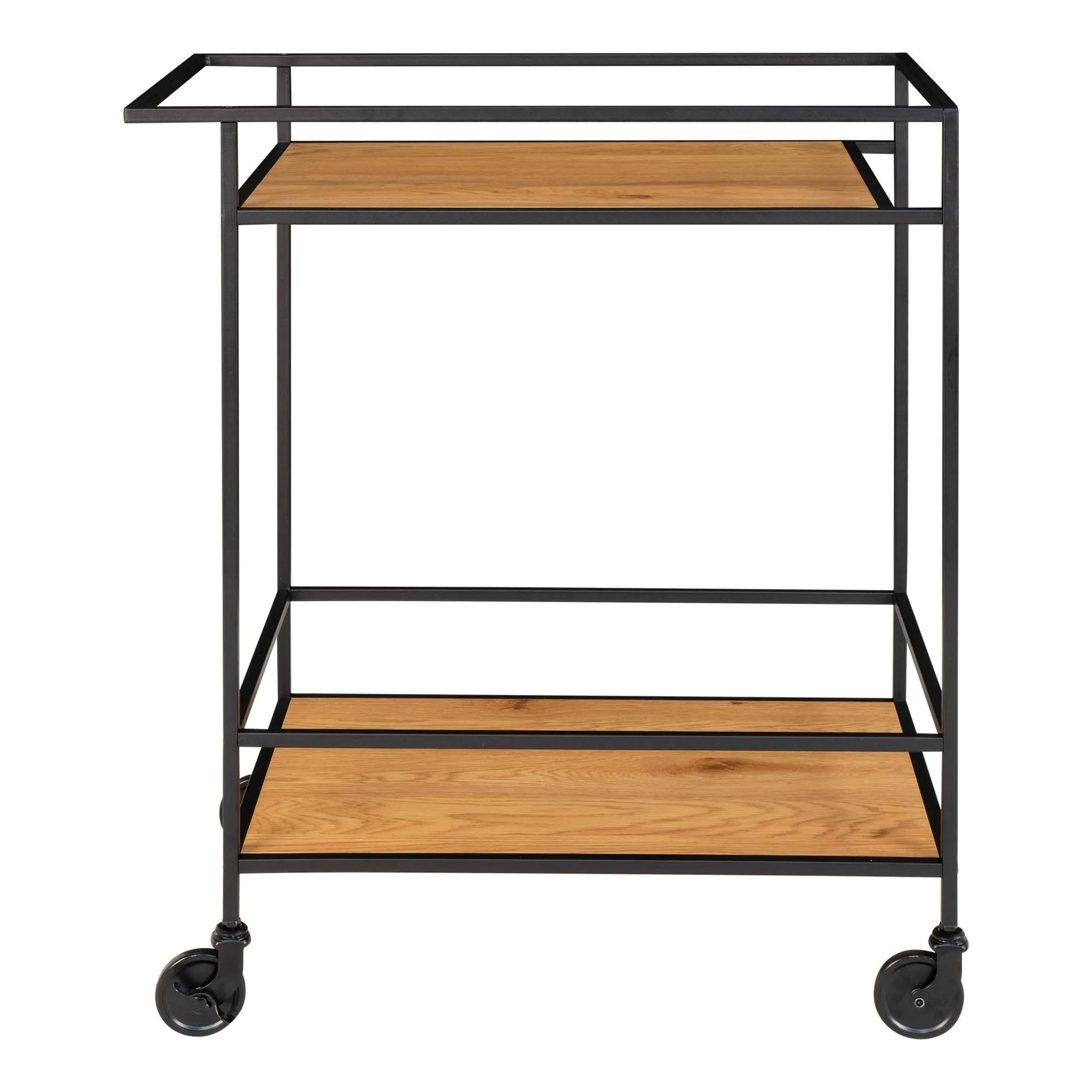 tinkaro Barwagen Vita 2 Regalböden 68 x 40 x 79 cm Eiche Natur