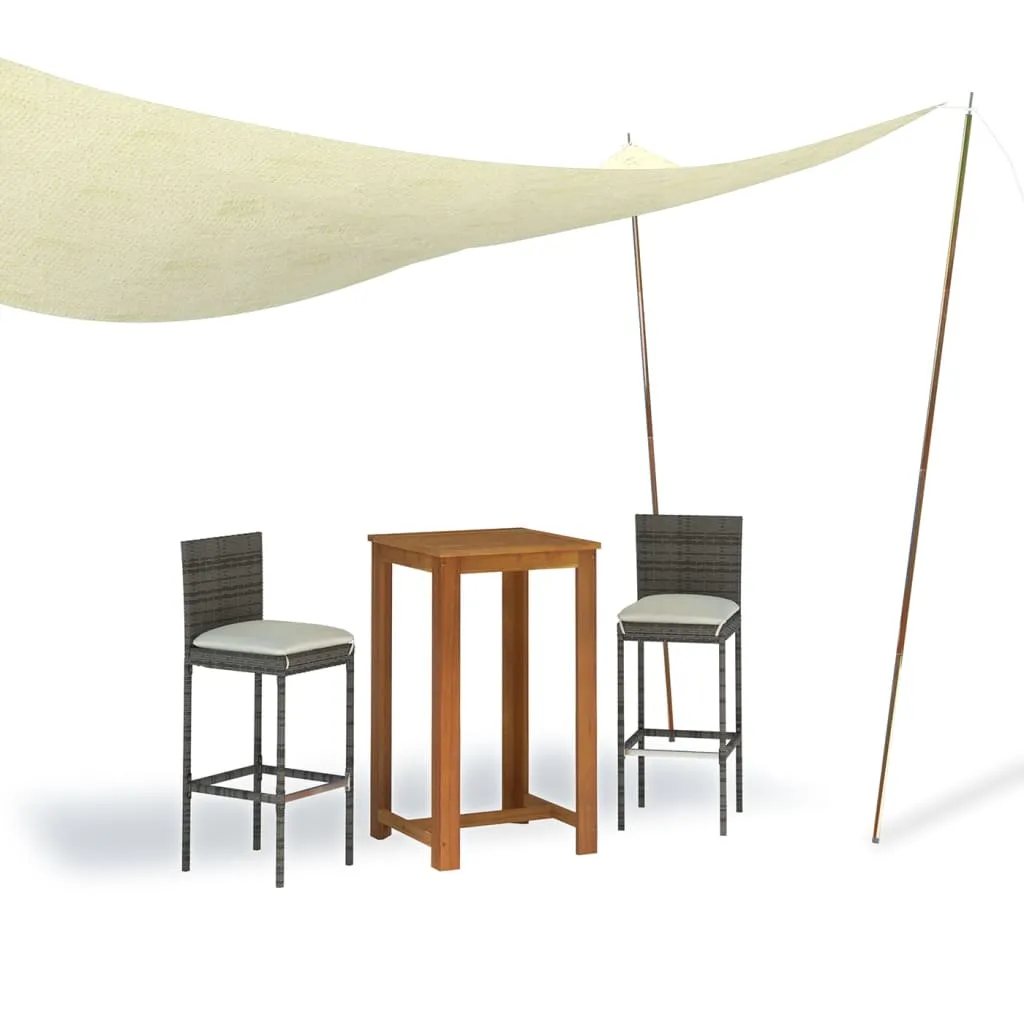 Sonnensegel-Stangen aus verzinktem Stahl 200 cm, Silber