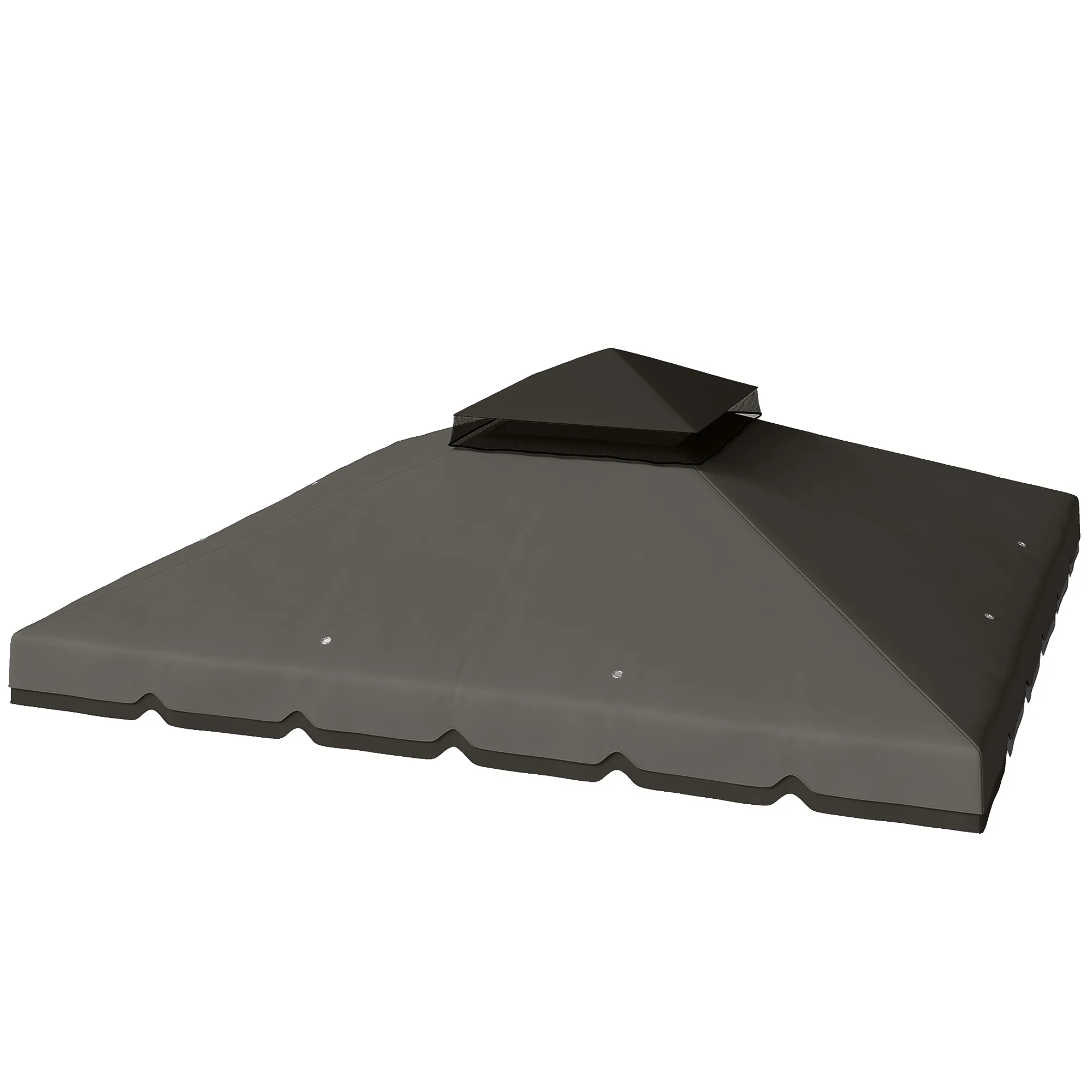 Ersatzdach 3 x 3 m Hellgrau+Dunkelgrau für Pavillon