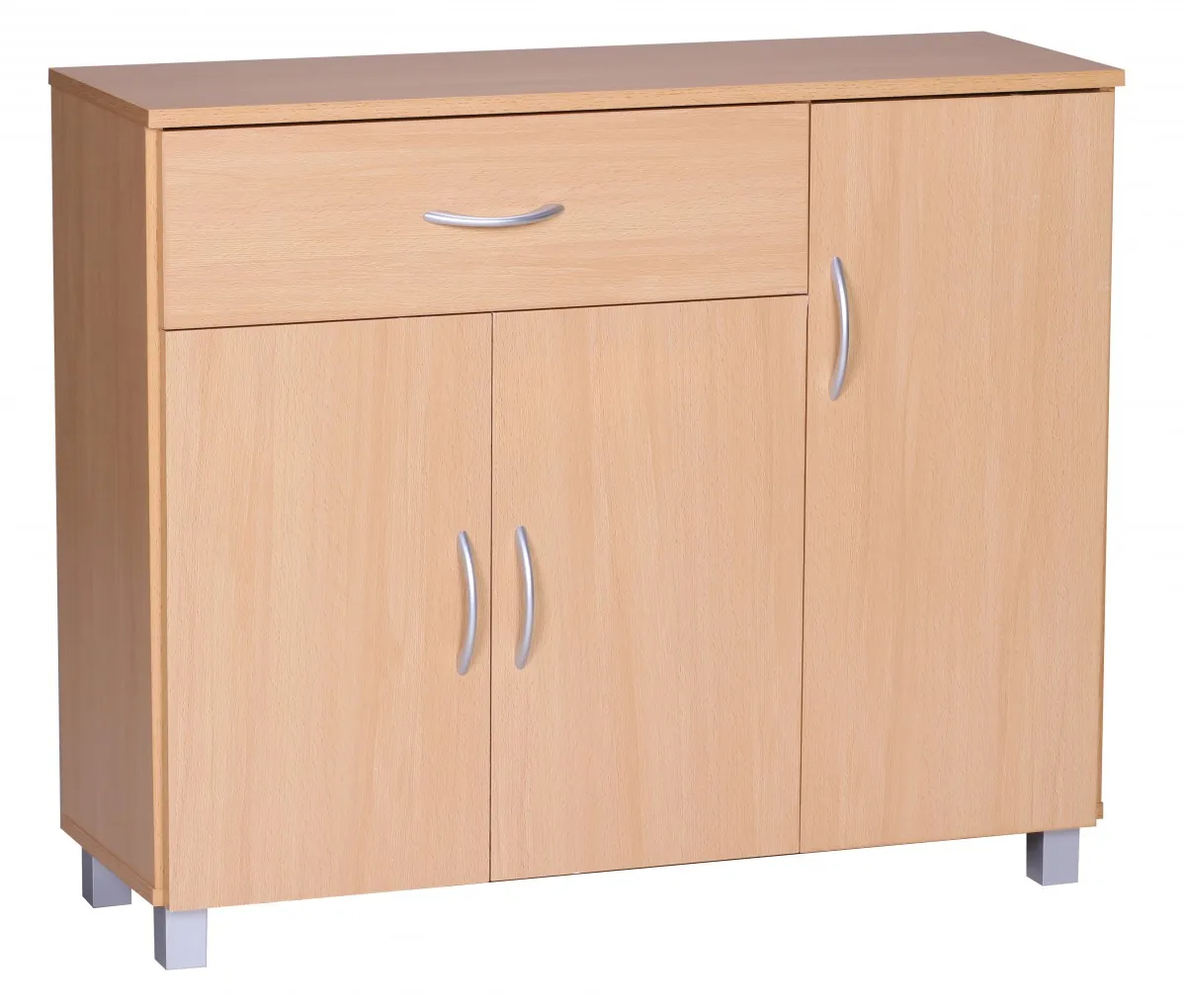 tinkaro Sideboard rechteckig ERMIRA Holz Flurschrank Braun