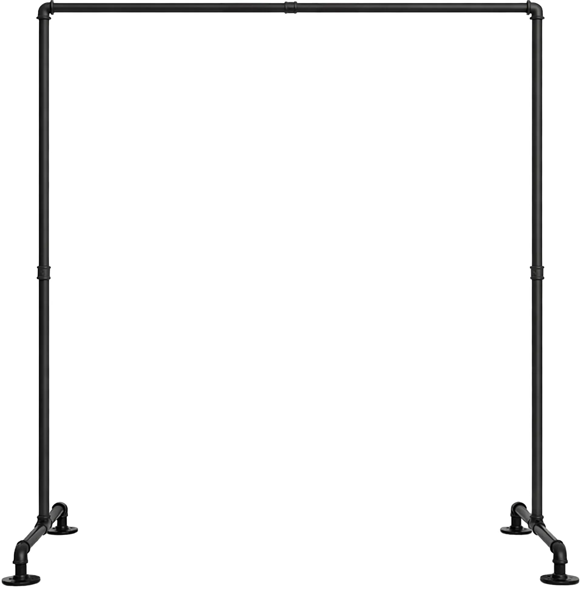 Garderobenständer Jersey 150x150x55 cm schwarz