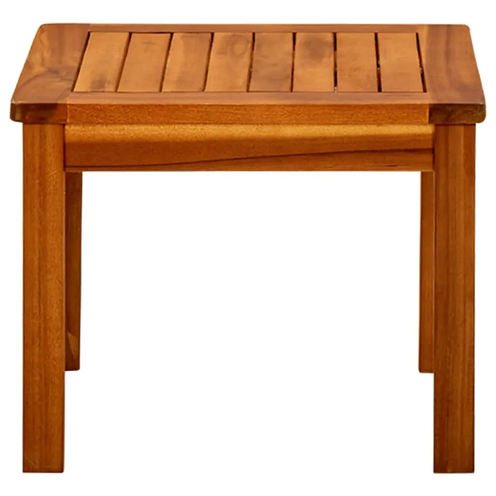 Stilvoller Couchtisch aus Echtholz 45x45x36 cm, Naturöl-Finish