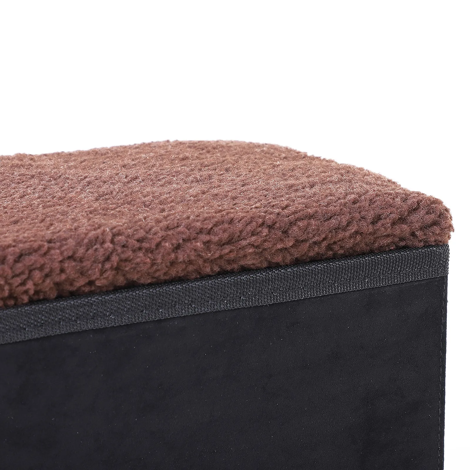 Haustiertreppe für Hunde und Katzen mit Stauraum, MDF, Schwarz