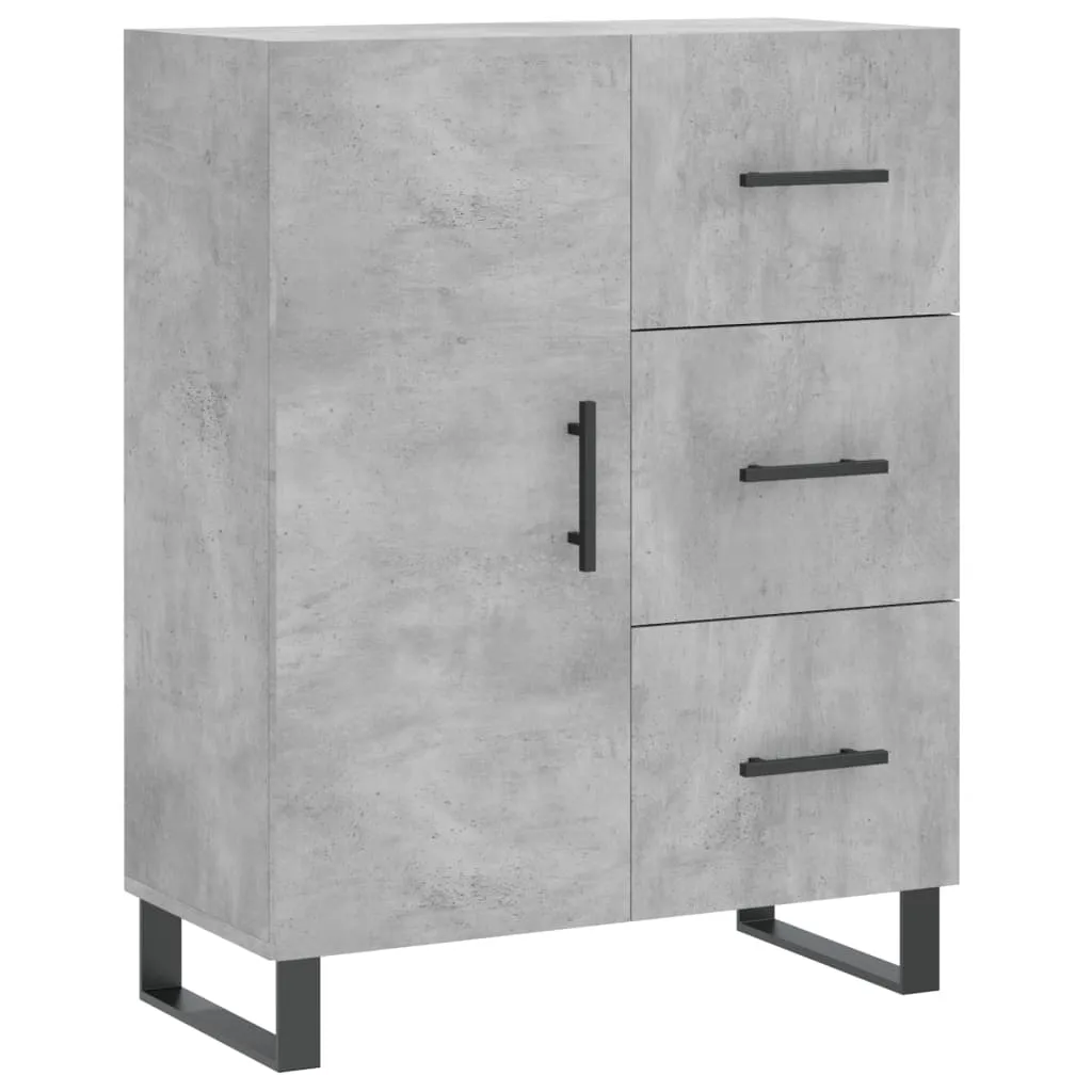 Sideboard Betongrau 69,5x34x90 cm Holzwerkstoff