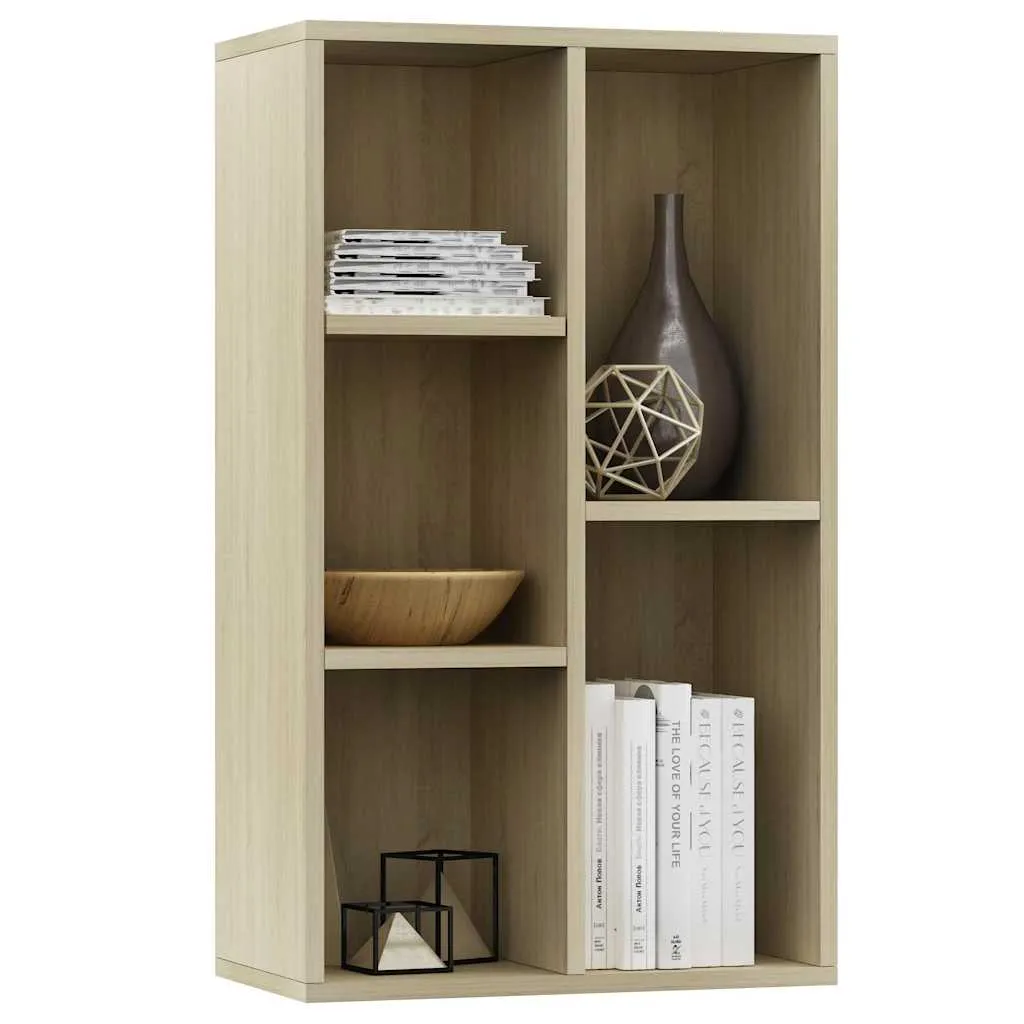 Bücherregal Sonoma-Eiche 50 x 25 x 80 cm aus Holzwerkstoff