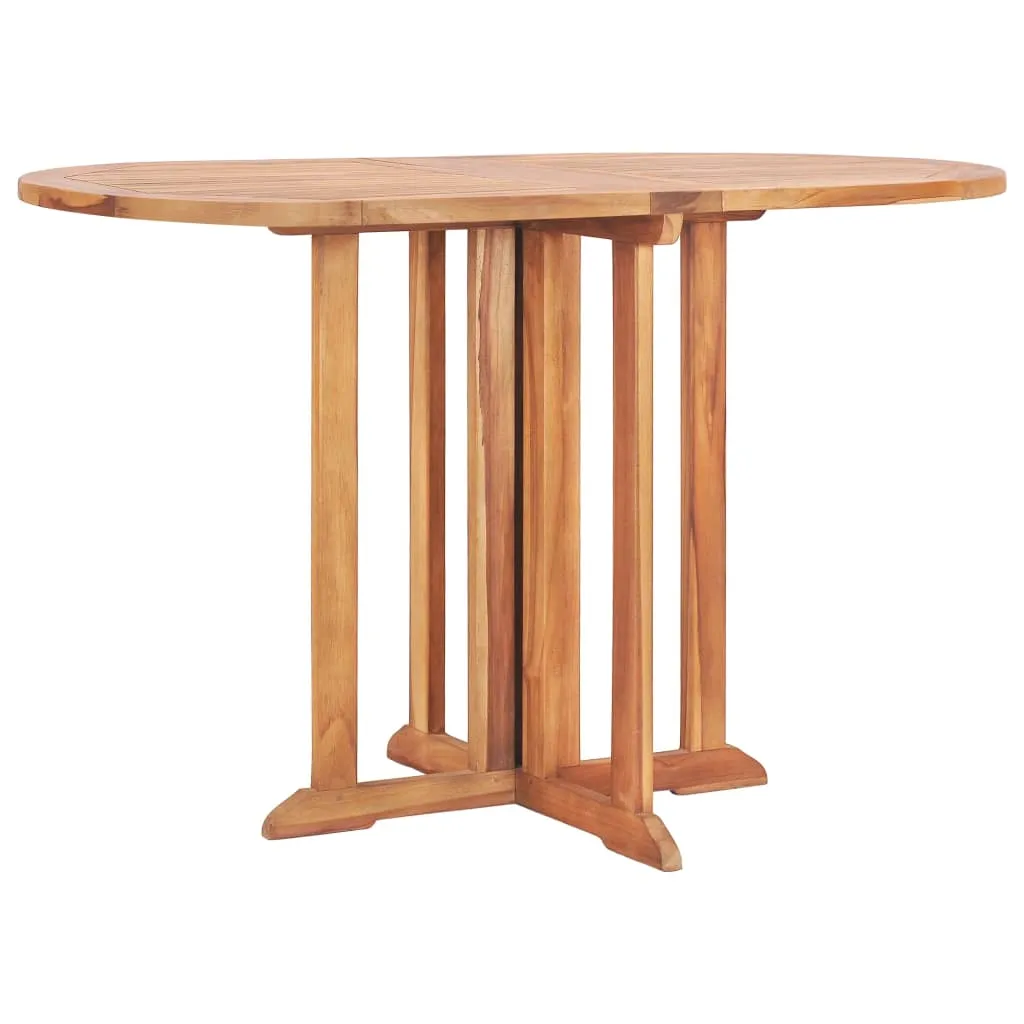 Klappbares Essmöbel-Set aus Naturholz 120x70x75 cm, Naturfarbe