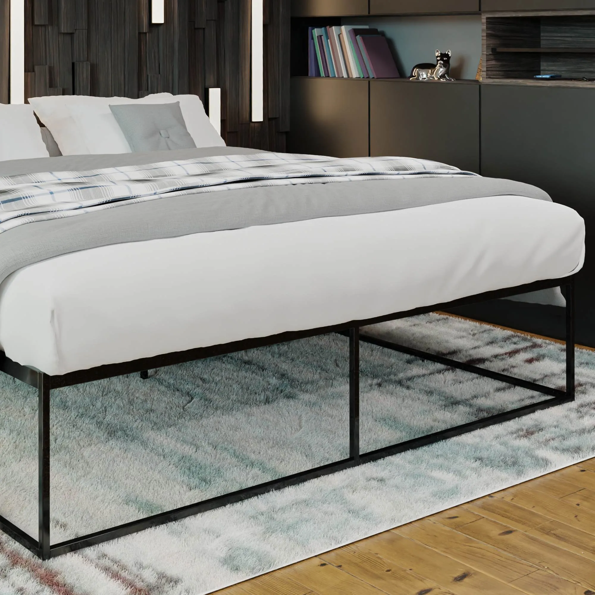 Metallbett Scala 205,5 x 205,5 x 46,5 cm schwarz