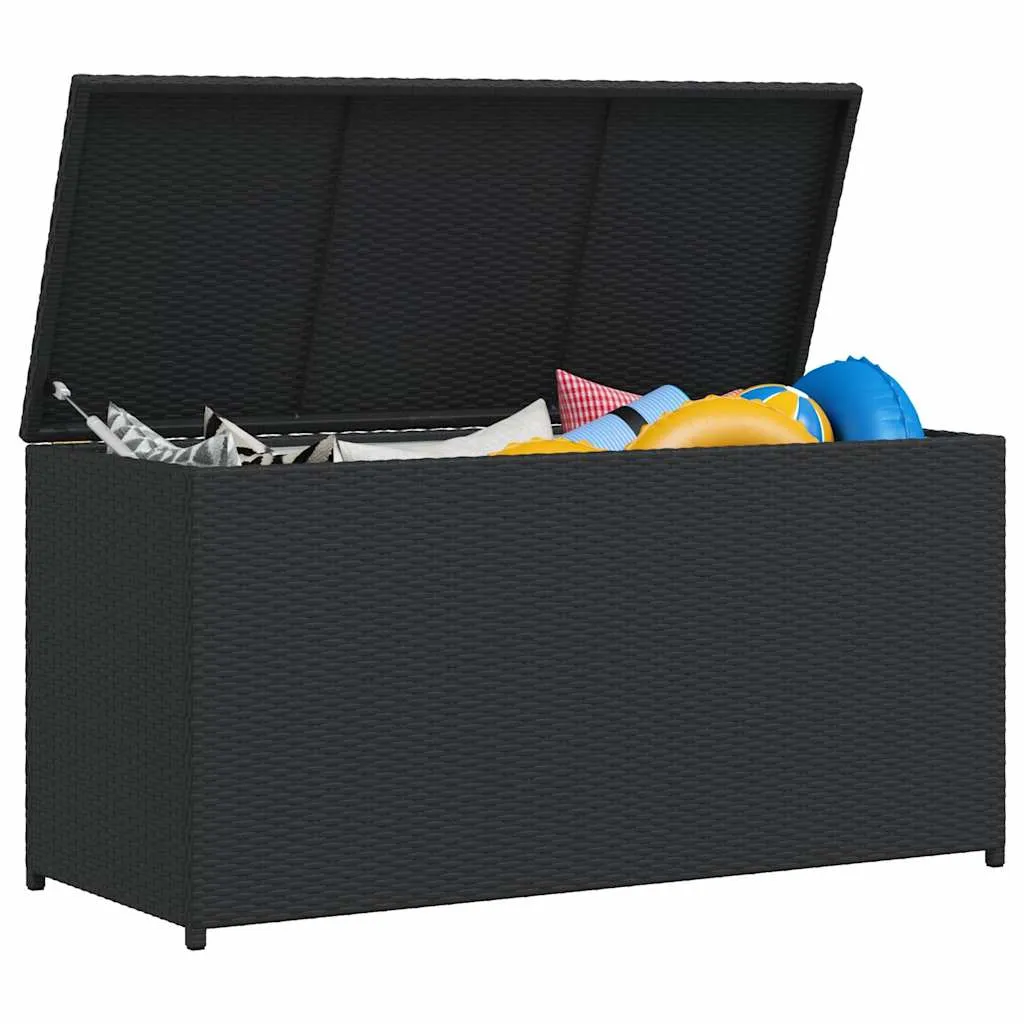 Garten-Auflagenbox Schwarz 120x50x60 cm Poly Rattan