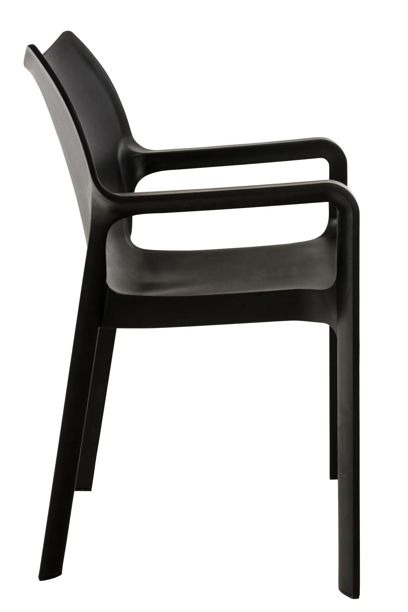 Gartenstuhl Diva 84x57x53 cm schwarz