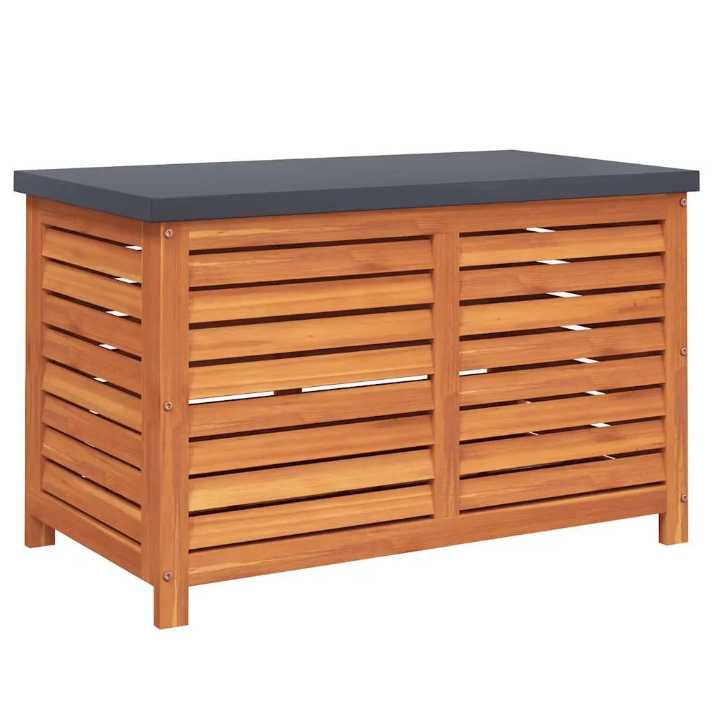 Gartenbox aus Massivholz, 90 x 48 x 55 cm, rötlich-braun