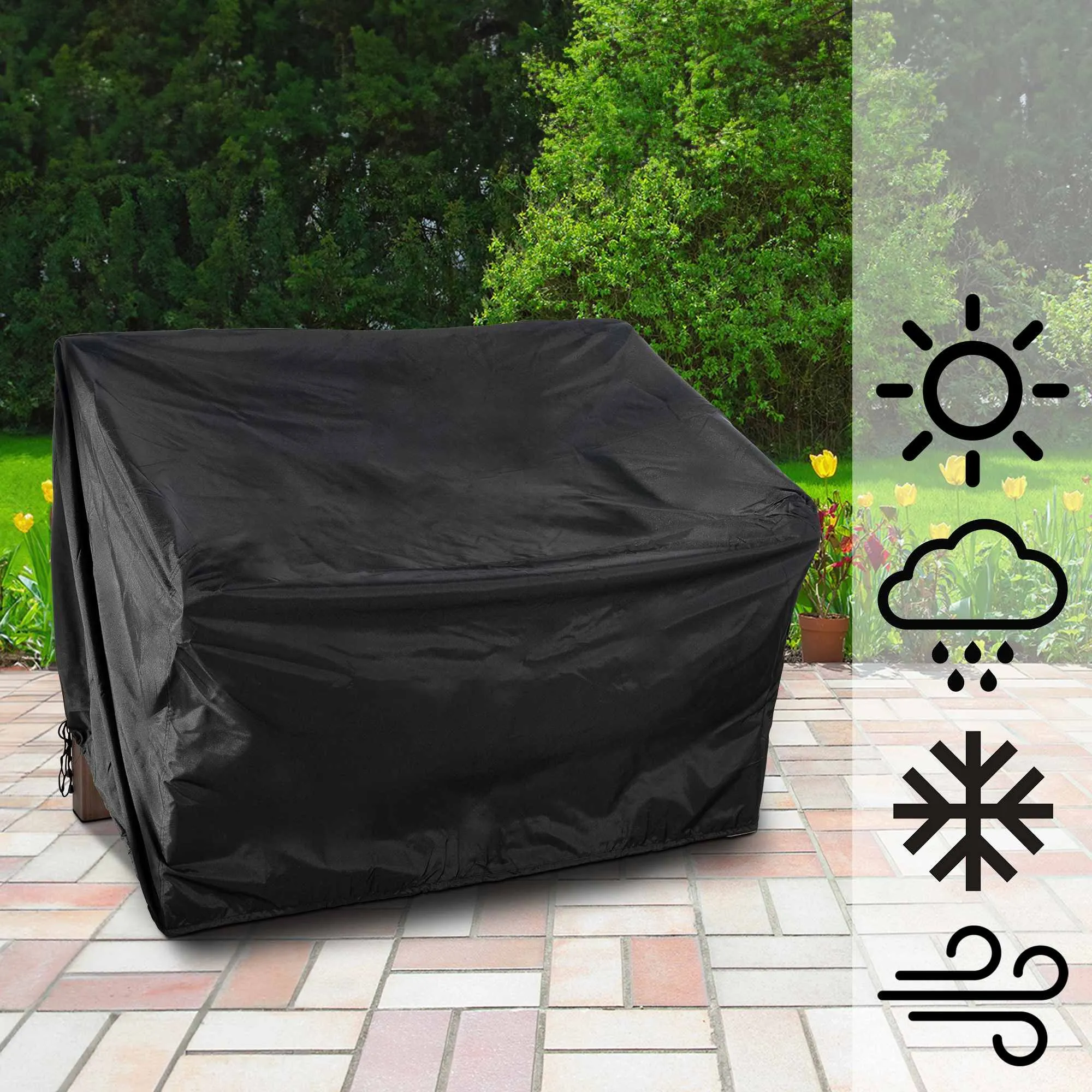 Kunststoffregal 126x76x71 cm schwarz