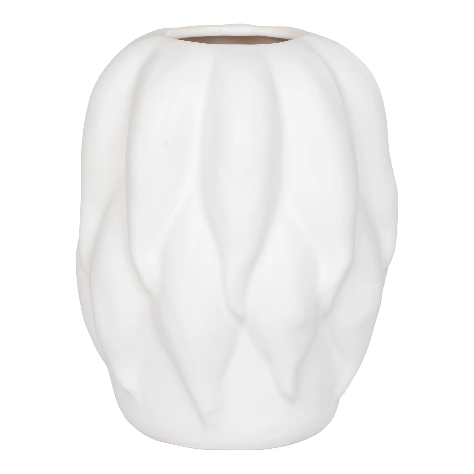 tinkaro Vase Keramik 19,5 x 19,5 x 26 cm Beige