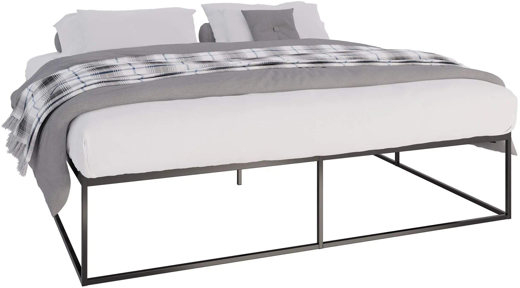 Metallbett Scala 205,5 x 205,5 x 46,5 cm schwarz