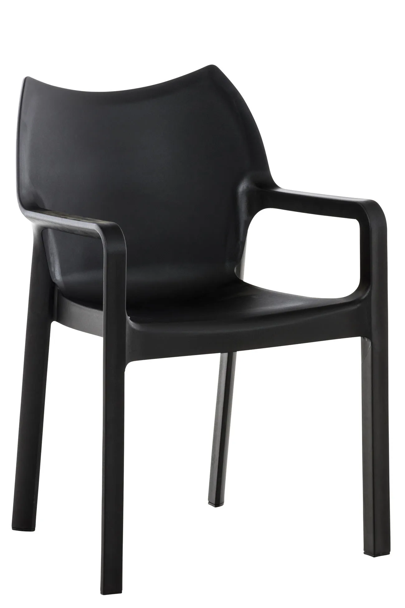 Gartenstuhl Diva 84x57x53 cm schwarz