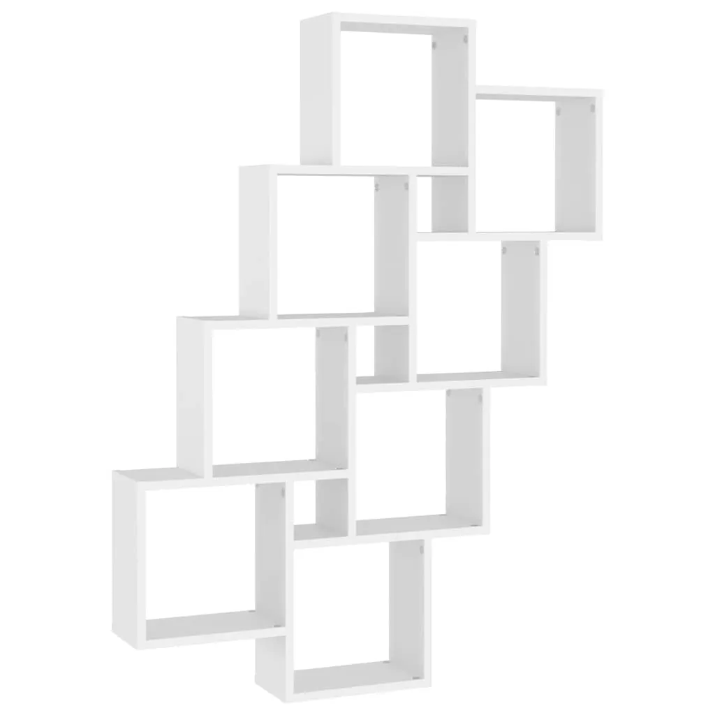 Würfel-Wandregal 90 x 15 x 119 cm Weiß