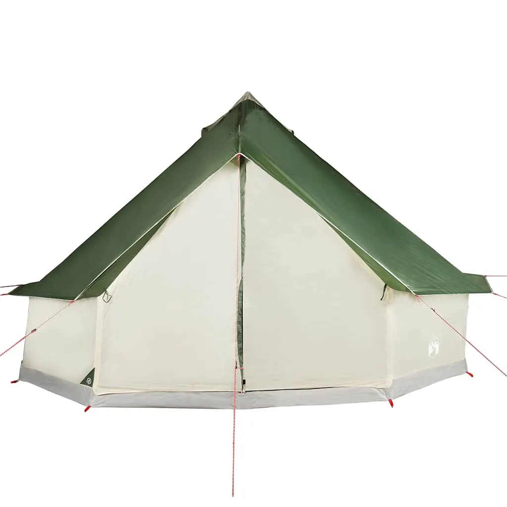 Grünes Familienzelt 600x600x350 cm wasserdicht mit E-Anschluss