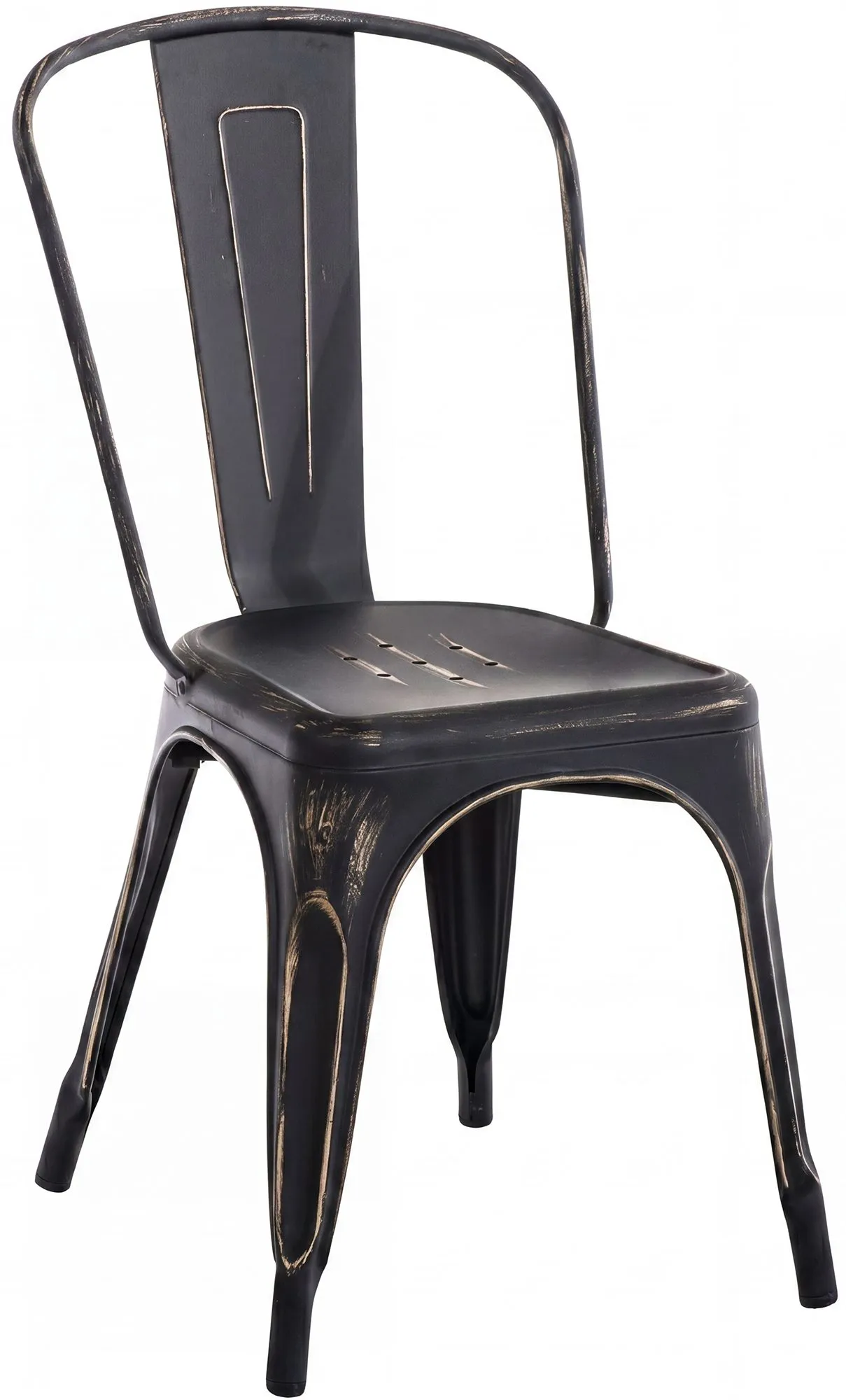 Stapelstuhl Benedikt 89x44x48 cm schwarz-gold