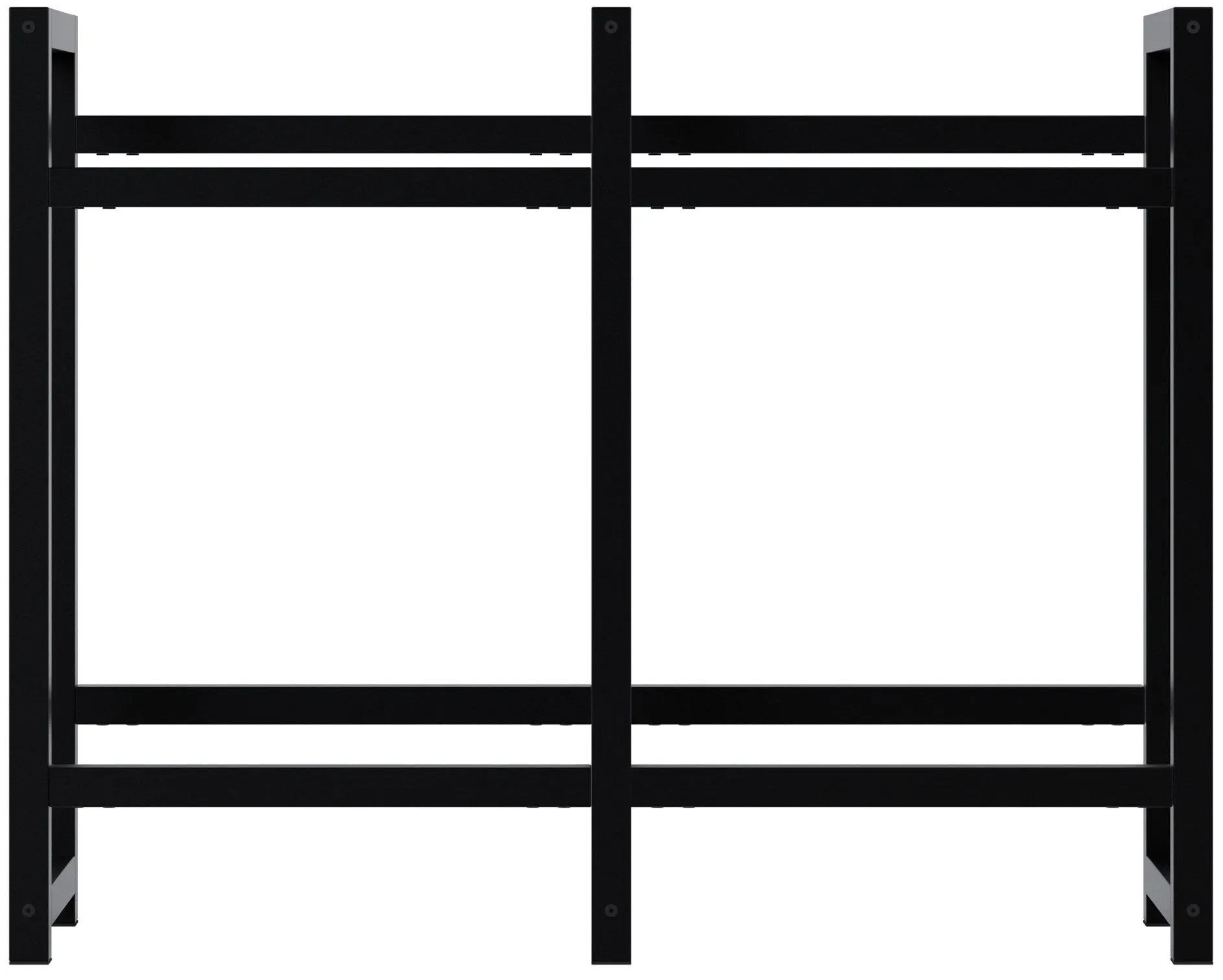 Getränkekistenständer Stack 91x31x75 cm schwarz