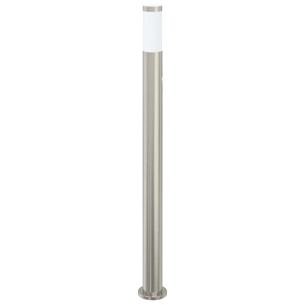 Pollerleuchte Edelstahl 11 x 110 cm Silber mit Bewegungssensor