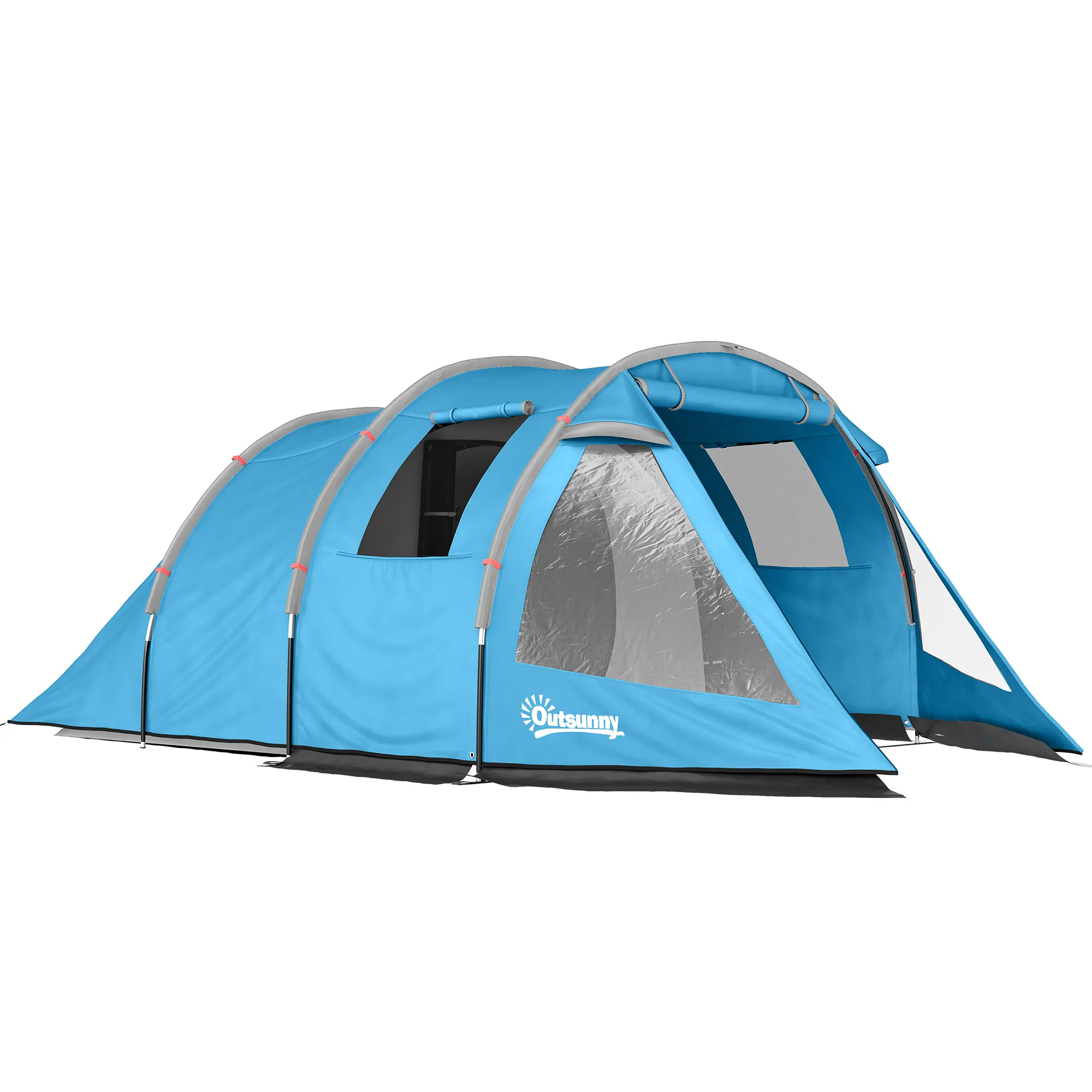 Familienzelt 3-4 Personen 475x264x172 cm Blau