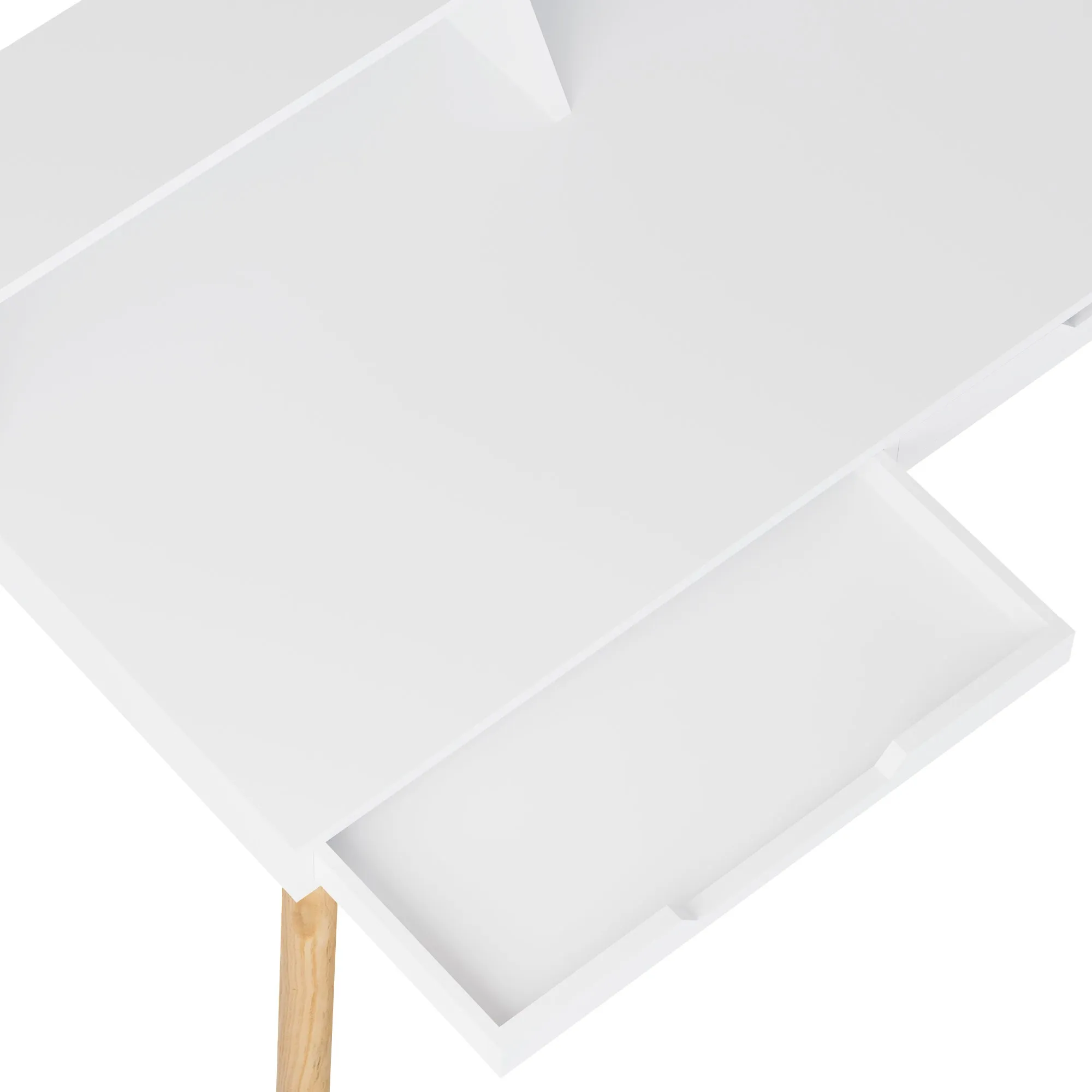 Schreibtisch Eaton 110/140x60x85 cm weiß