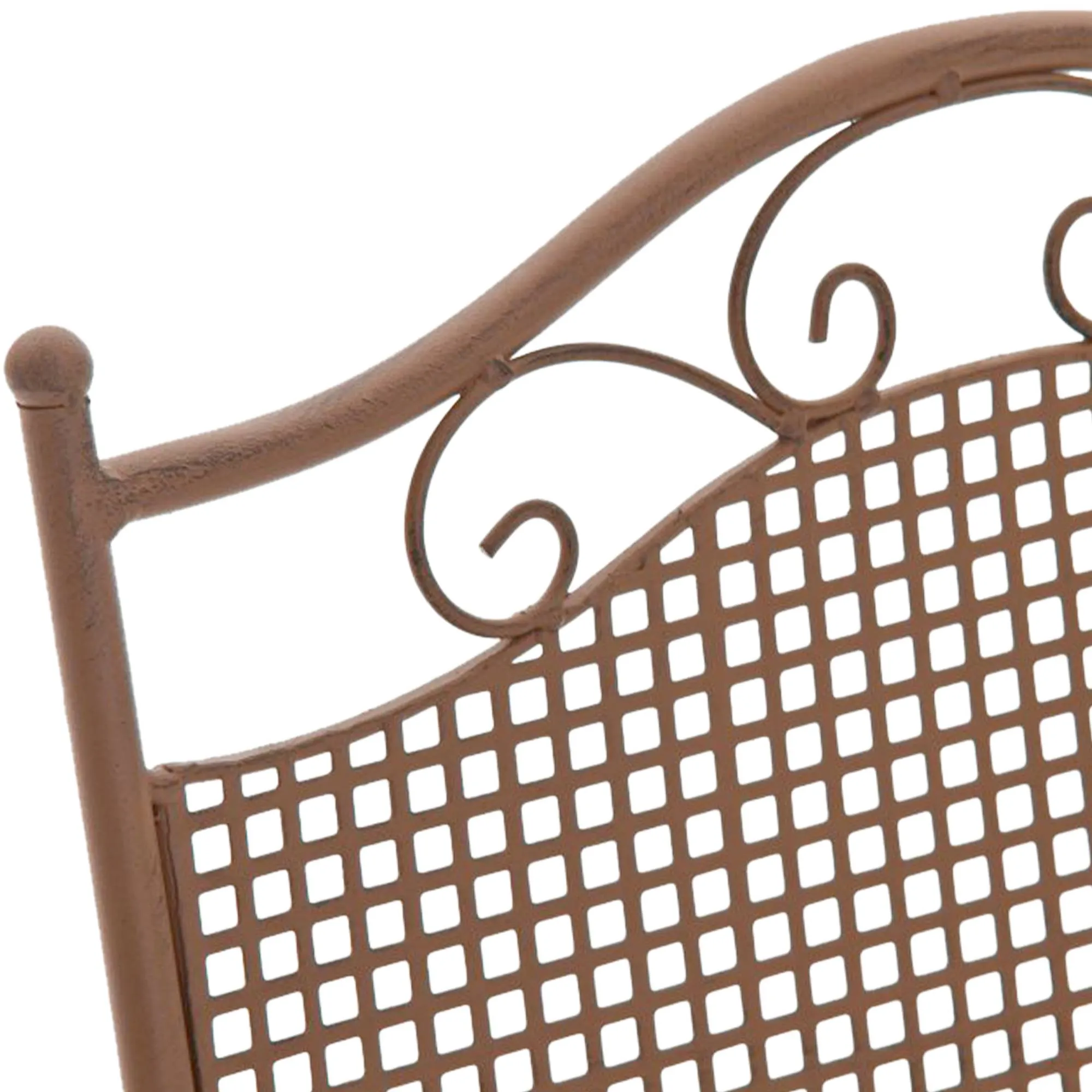 Gartenstühle Kiran 2er Set 91x41x50 cm antik braun