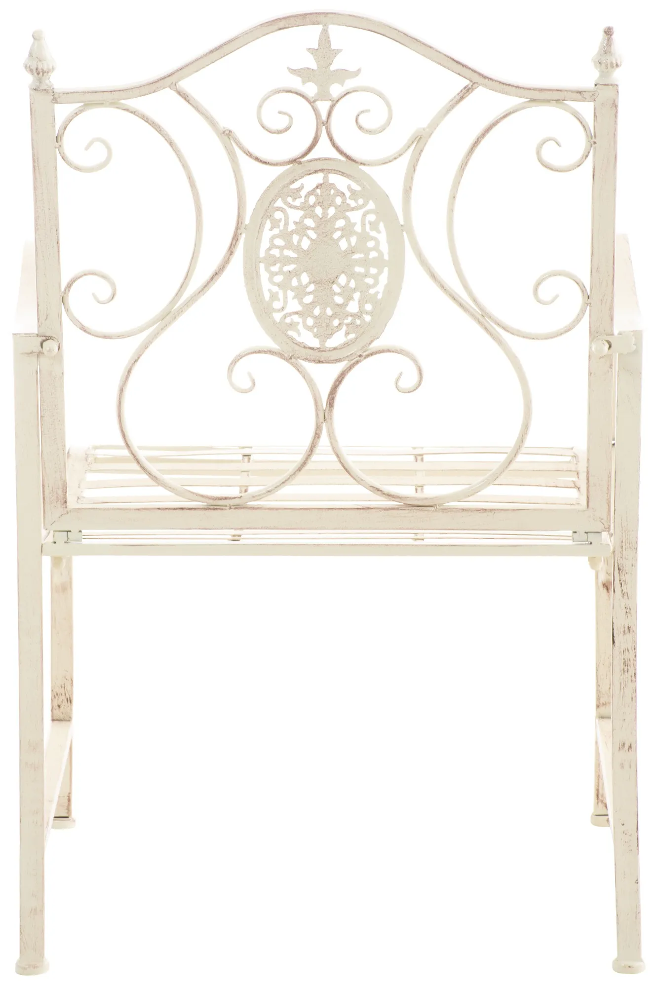 2er Set Gartenstühle Punjab 94x62x53 cm antik-creme