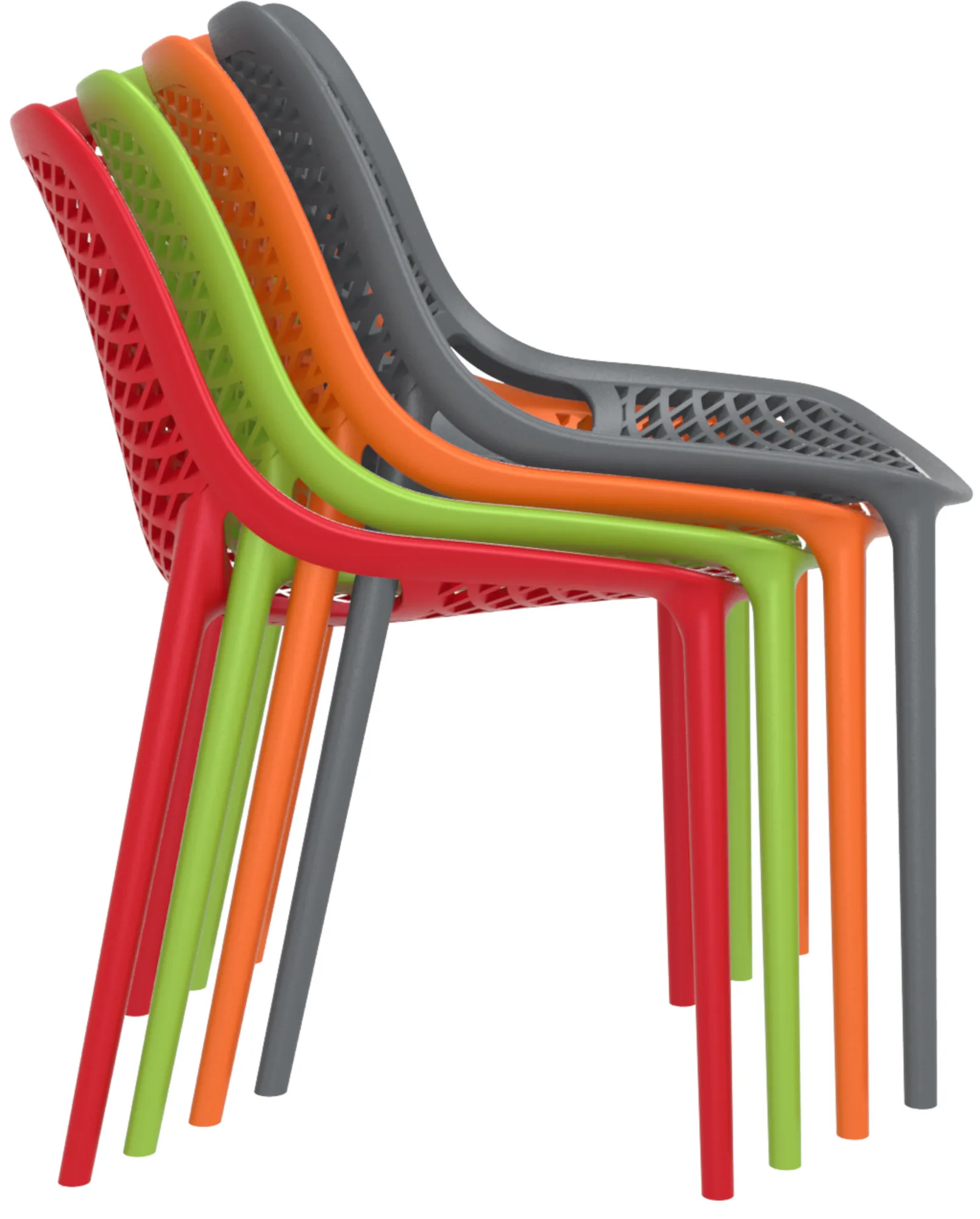 Gartenstuhl Air 82x50x60 cm schwarz