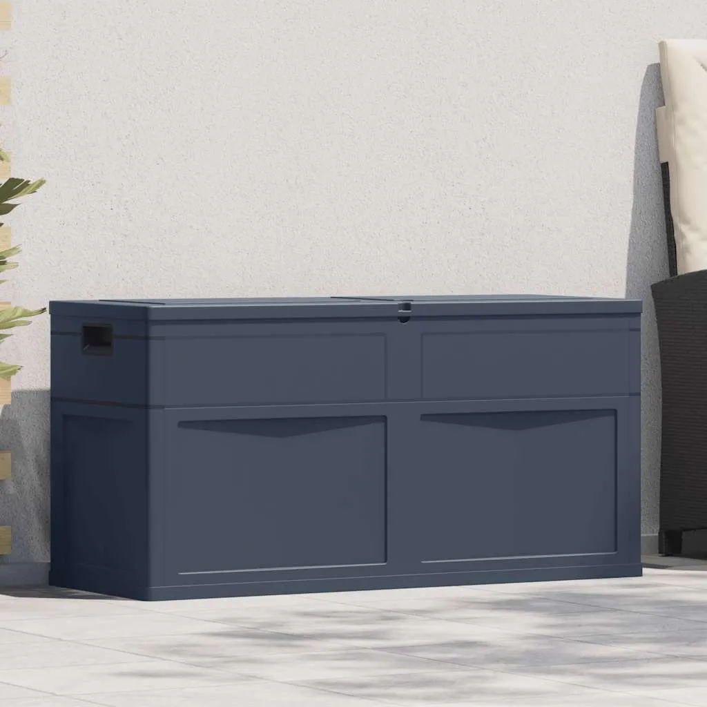 Stylische Gartenbox Schwarz 119 x 46 x 60 cm mit 320 L Stauraum