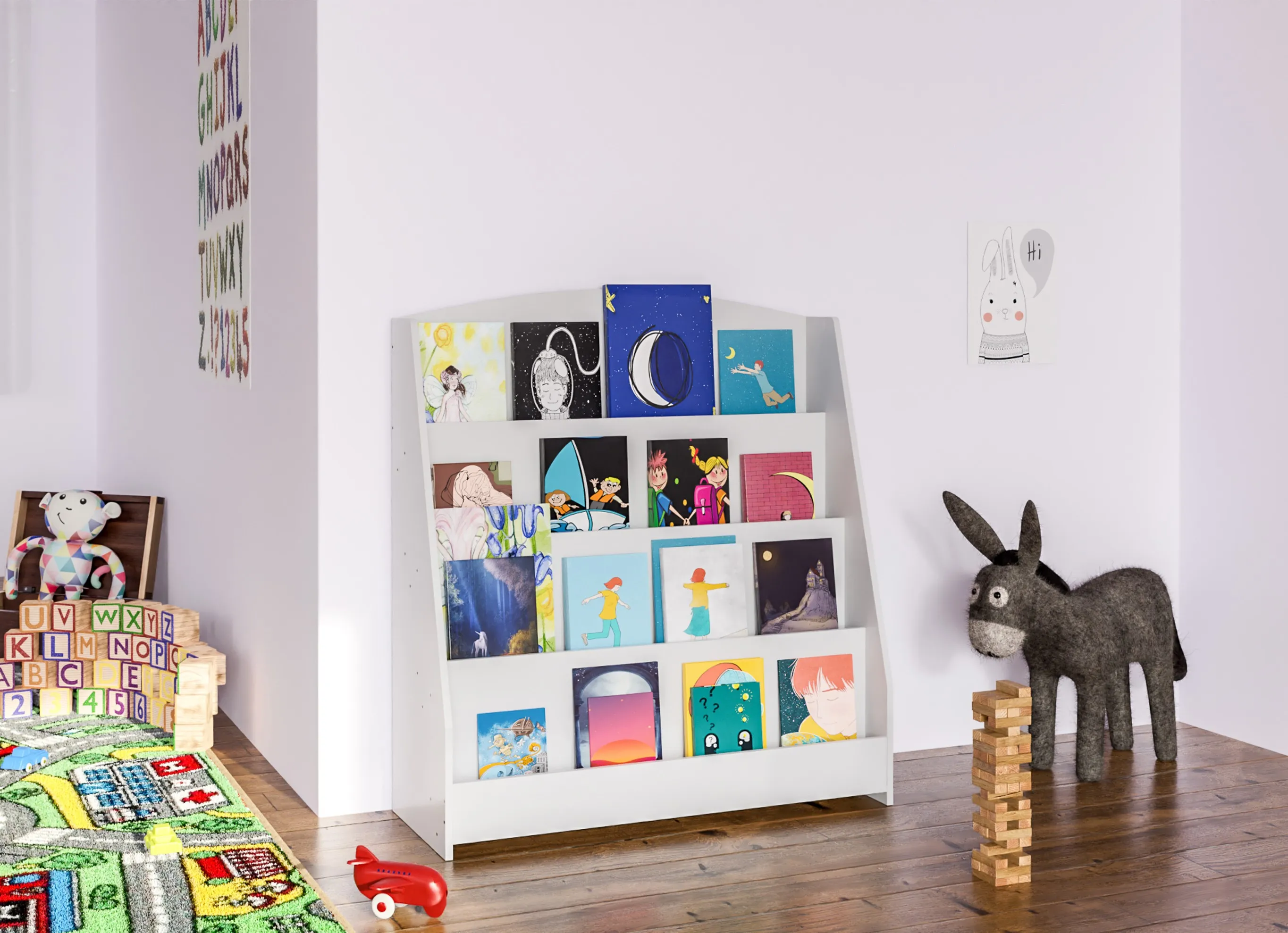 Bücherregal Melfa 88x80x30 cm weiß