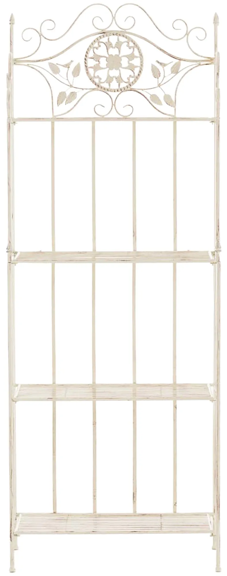 Pflanzenregal Flora Klappregal 66x32x175 cm antik-creme