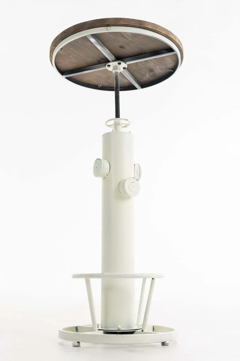 Stehtisch Ruhr Massivholz 54 cm antik weiß