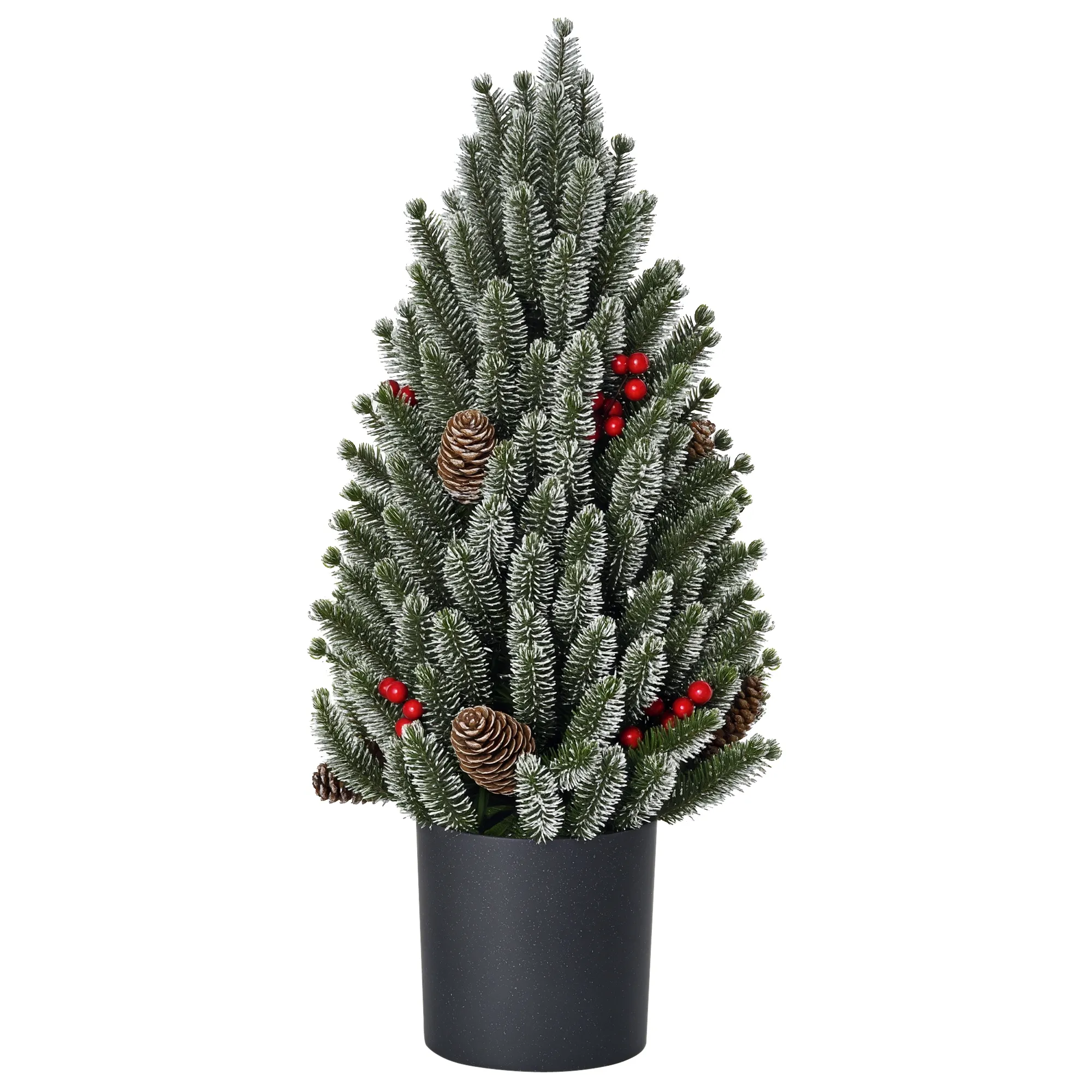 Mini Weihnachtsbaum künstlich mit Übertopf, 50 cm, Grün