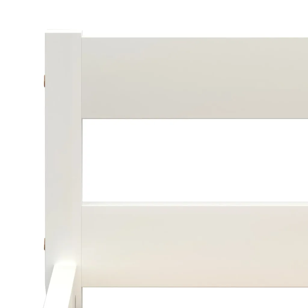 Massivholz-Bettrahmen Weiß 206 x 96 x 50 cm für 90 x 200 cm Matratze