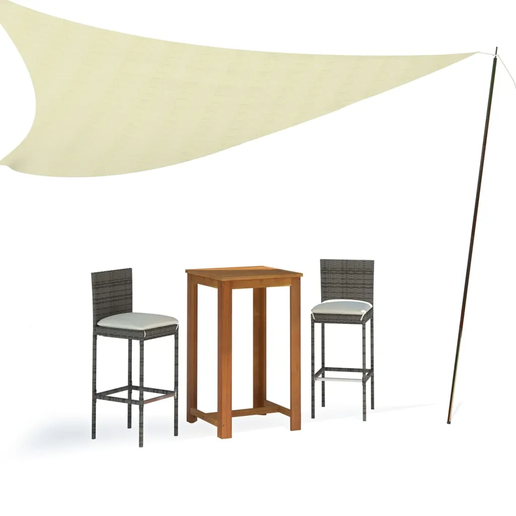 Sonnensegel-Stange aus verzinktem Stahl 250 cm Länge, silber