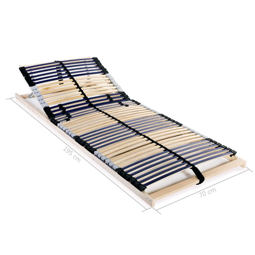 tinkaro Relax Lattenrost BETH 42 Latten 7 Zonen 70 x 200 cm Bettrost Kopfteil verstellbar