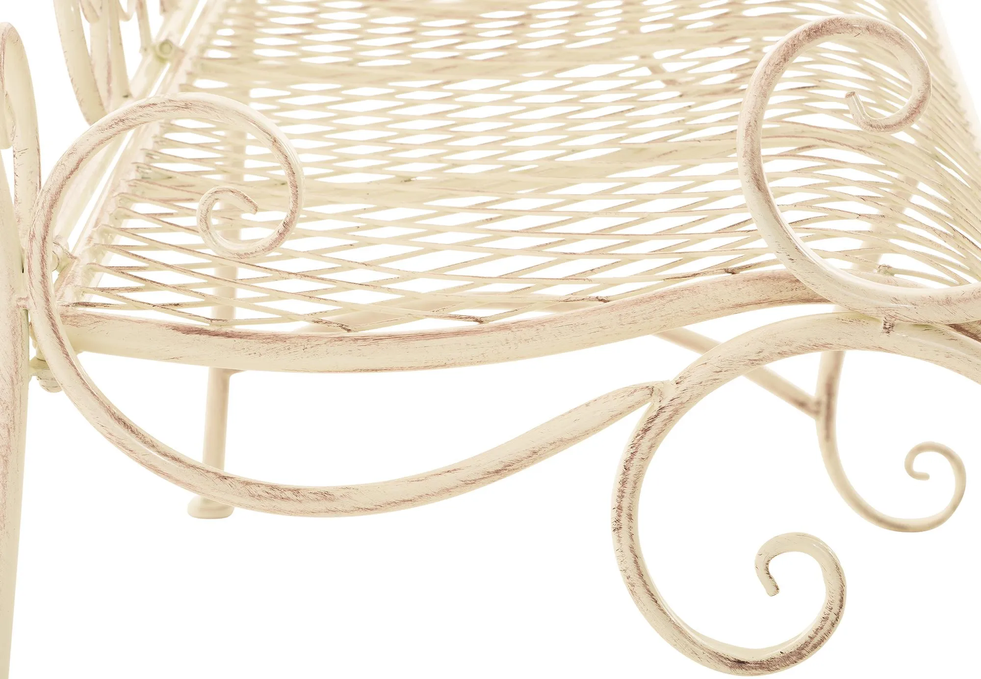 Gartenbank Tara 113x47x89 cm antik-creme