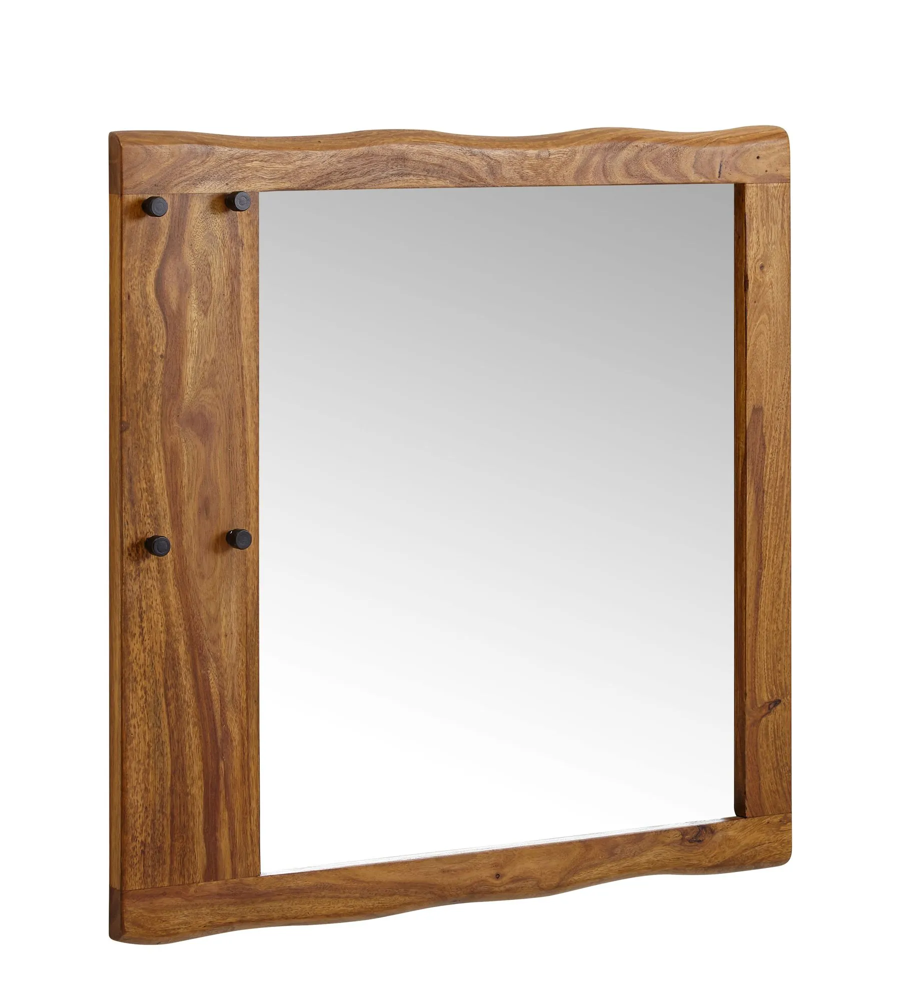 tinkaro Wandspiegel JOEL Sheesham Massivholz Flurspiegel Natur