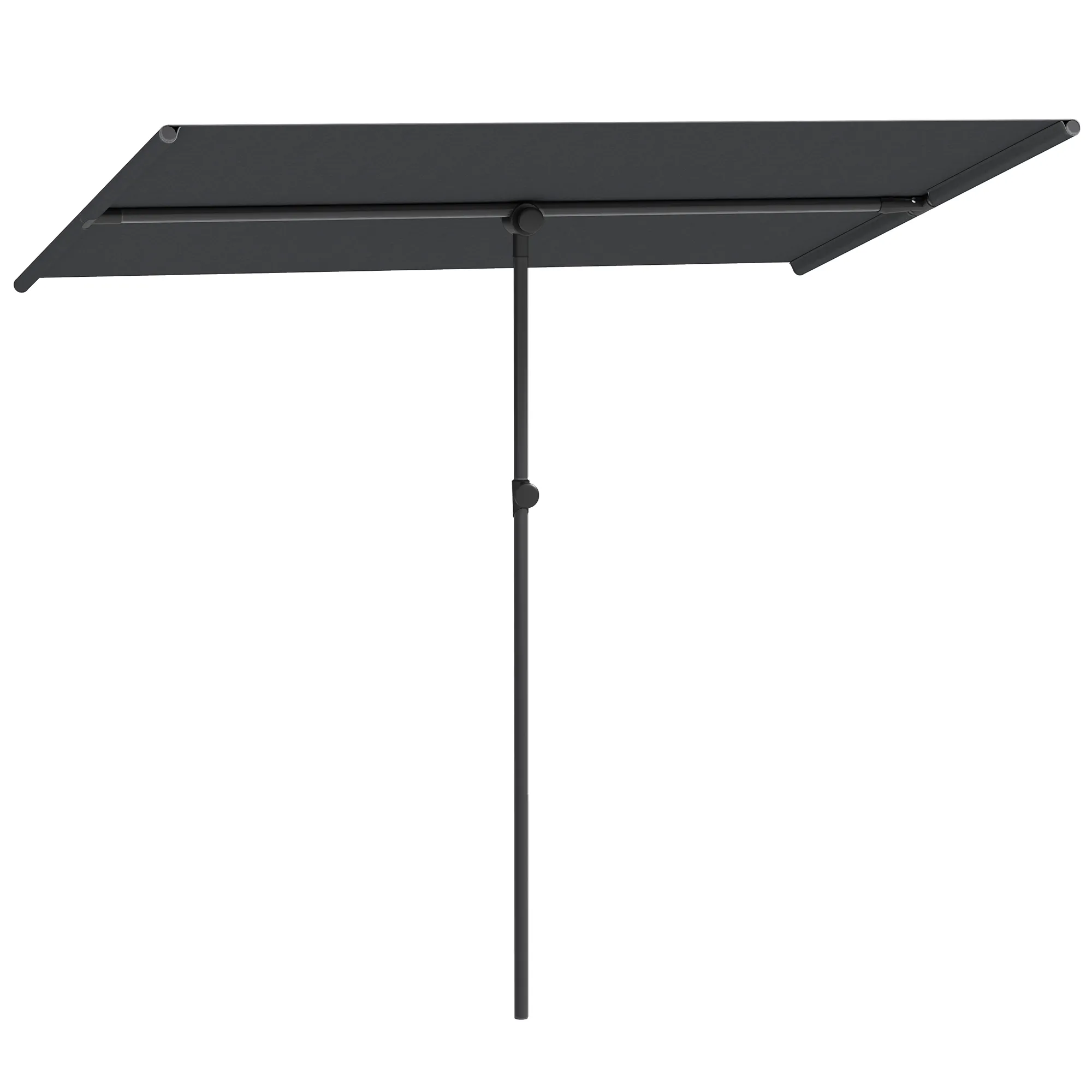 Sonnenschirm Dunkelgrau 150L x 205B x 120-215H cm